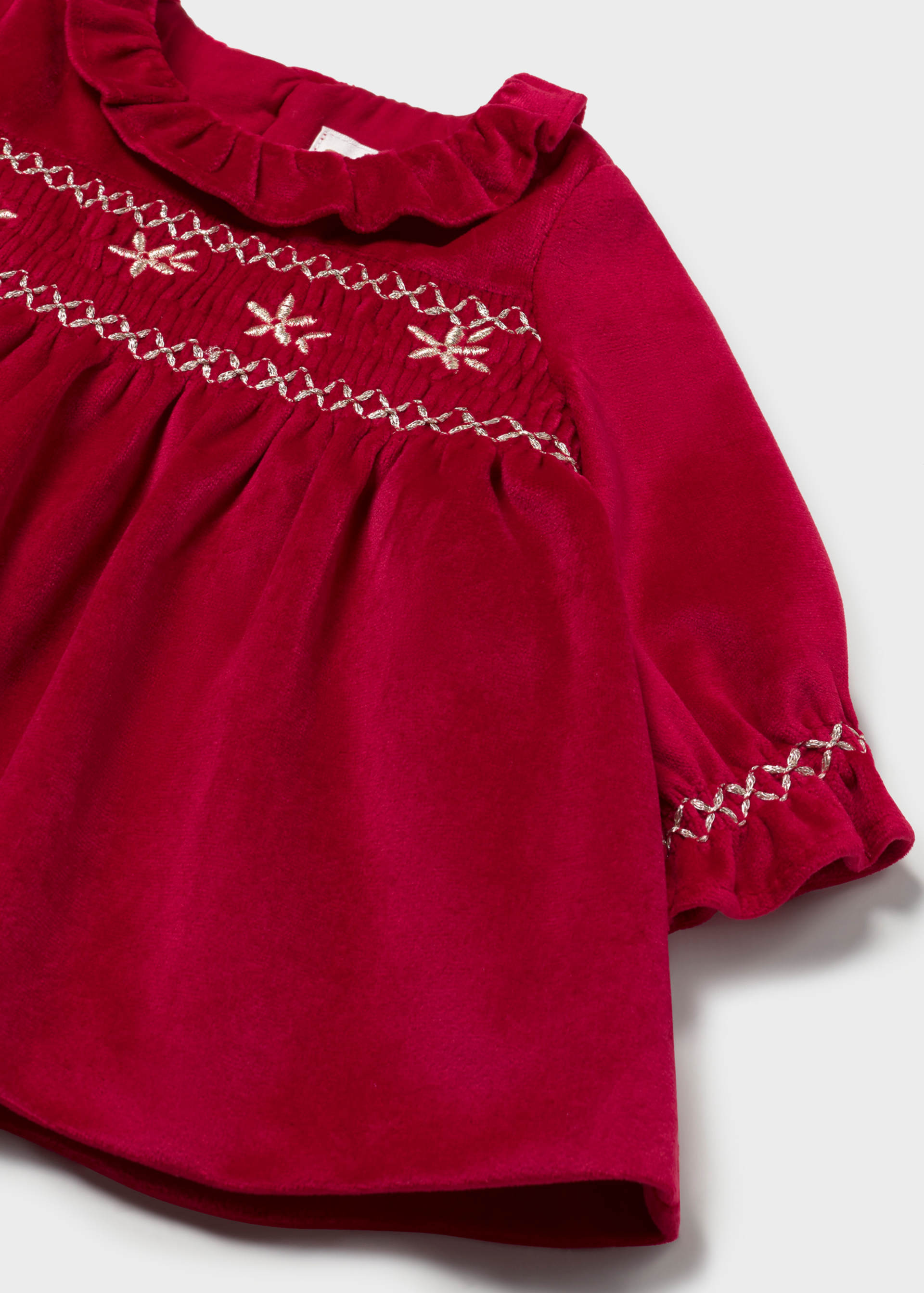 Vestido terciopelo recién nacida