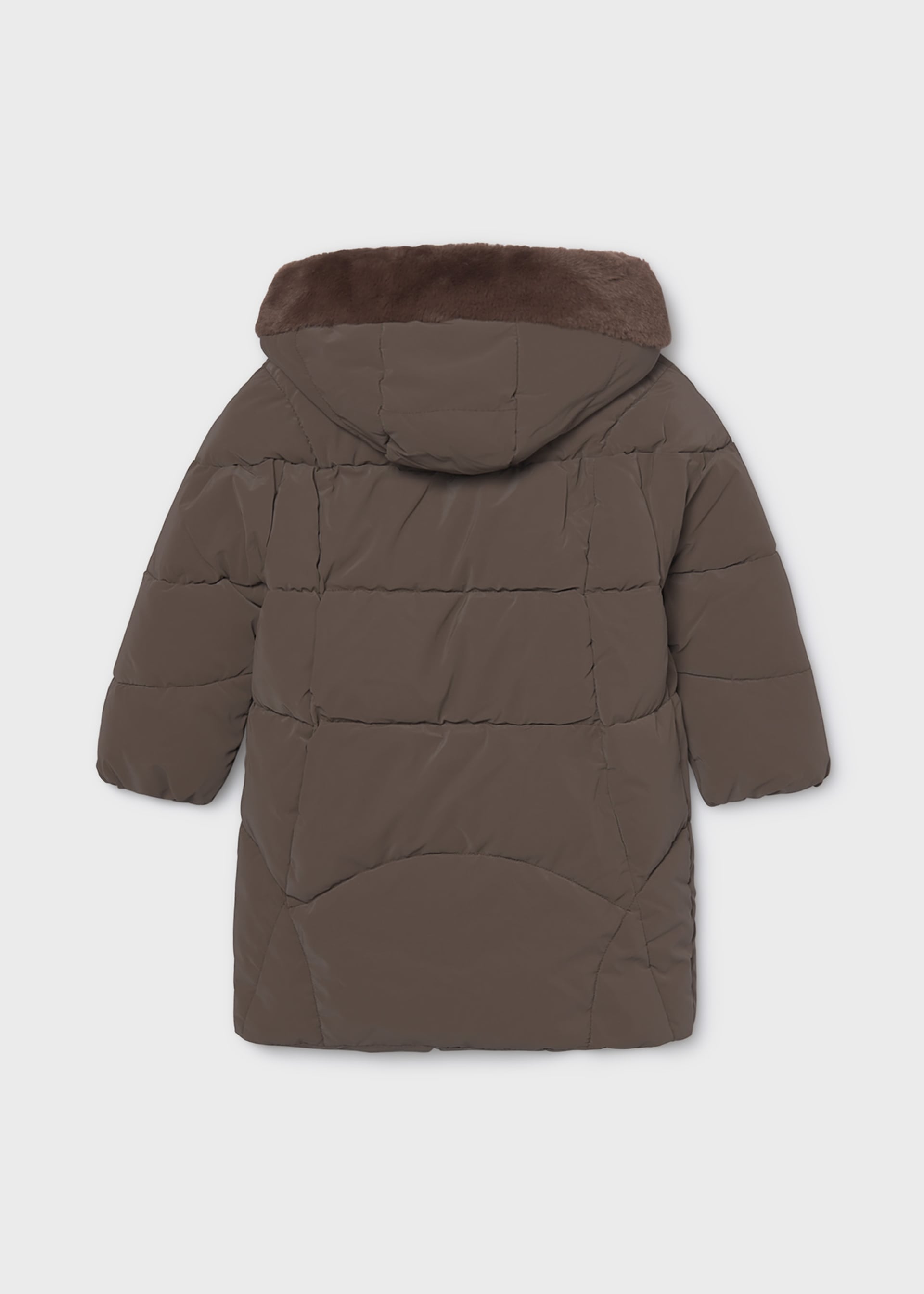 Long quilted coat for girls