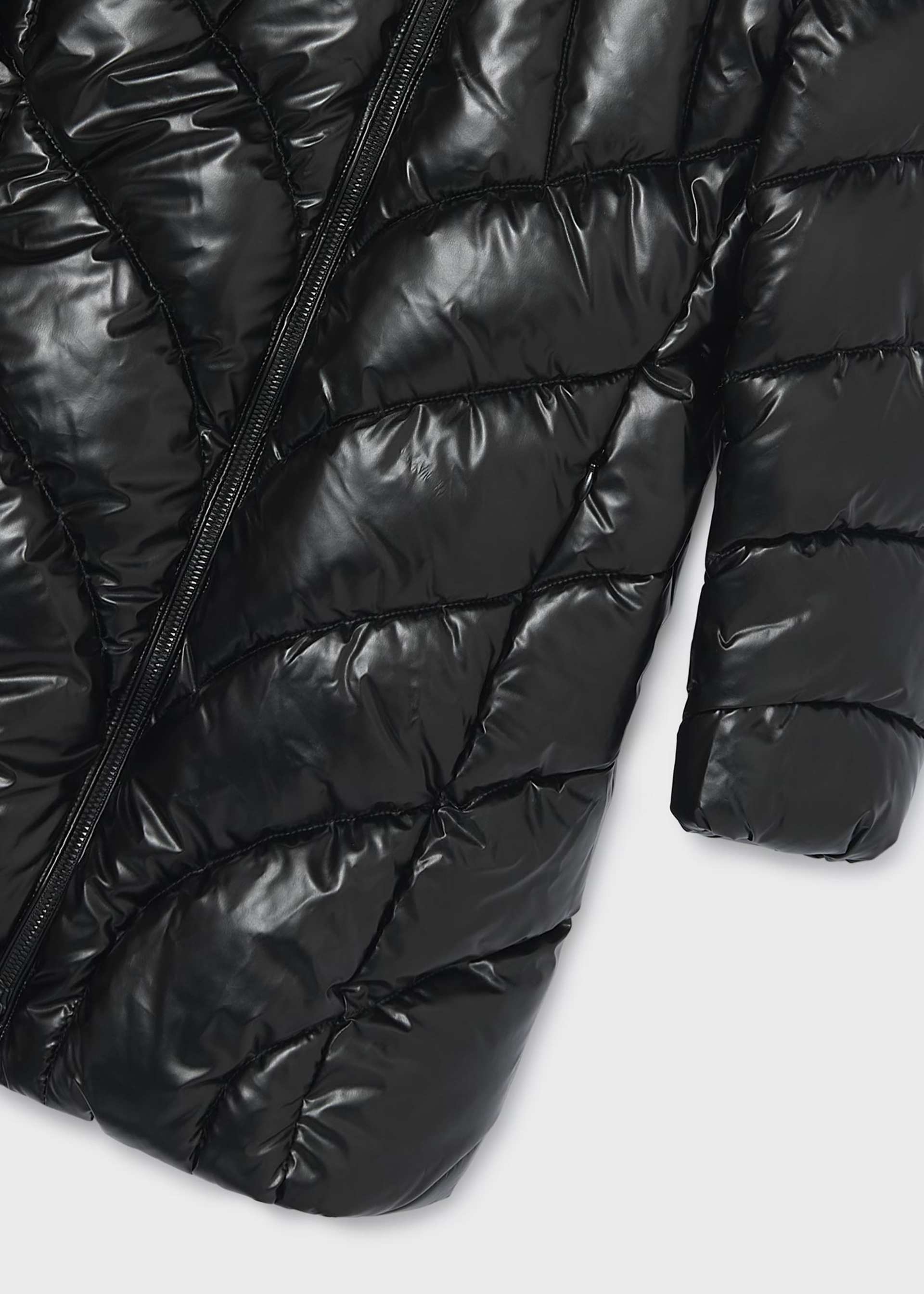 Girl Long Quilted Puffer Jacket