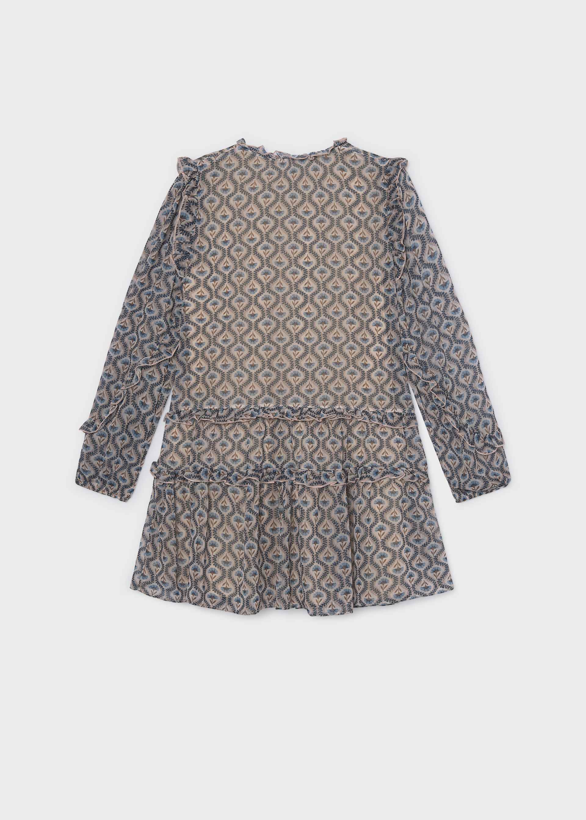 Robe bambula imprimée fille