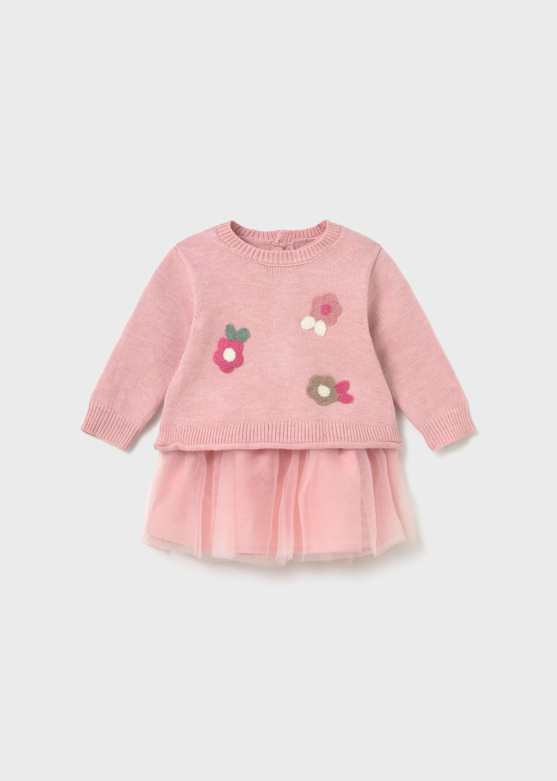 Newborn Trictot Flowers Dress