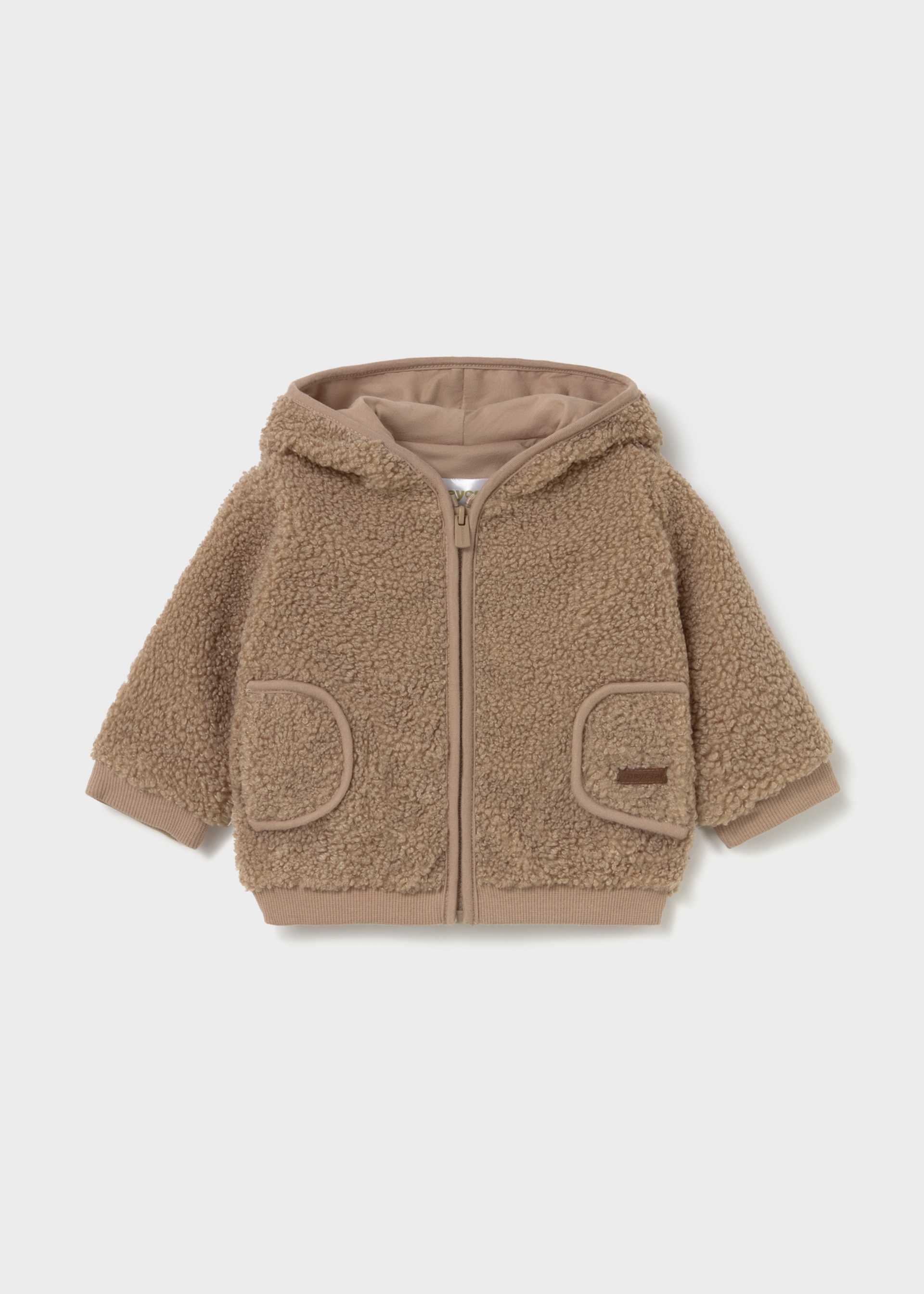 Plüsch-Sweatjacke Neugeborene Jungen