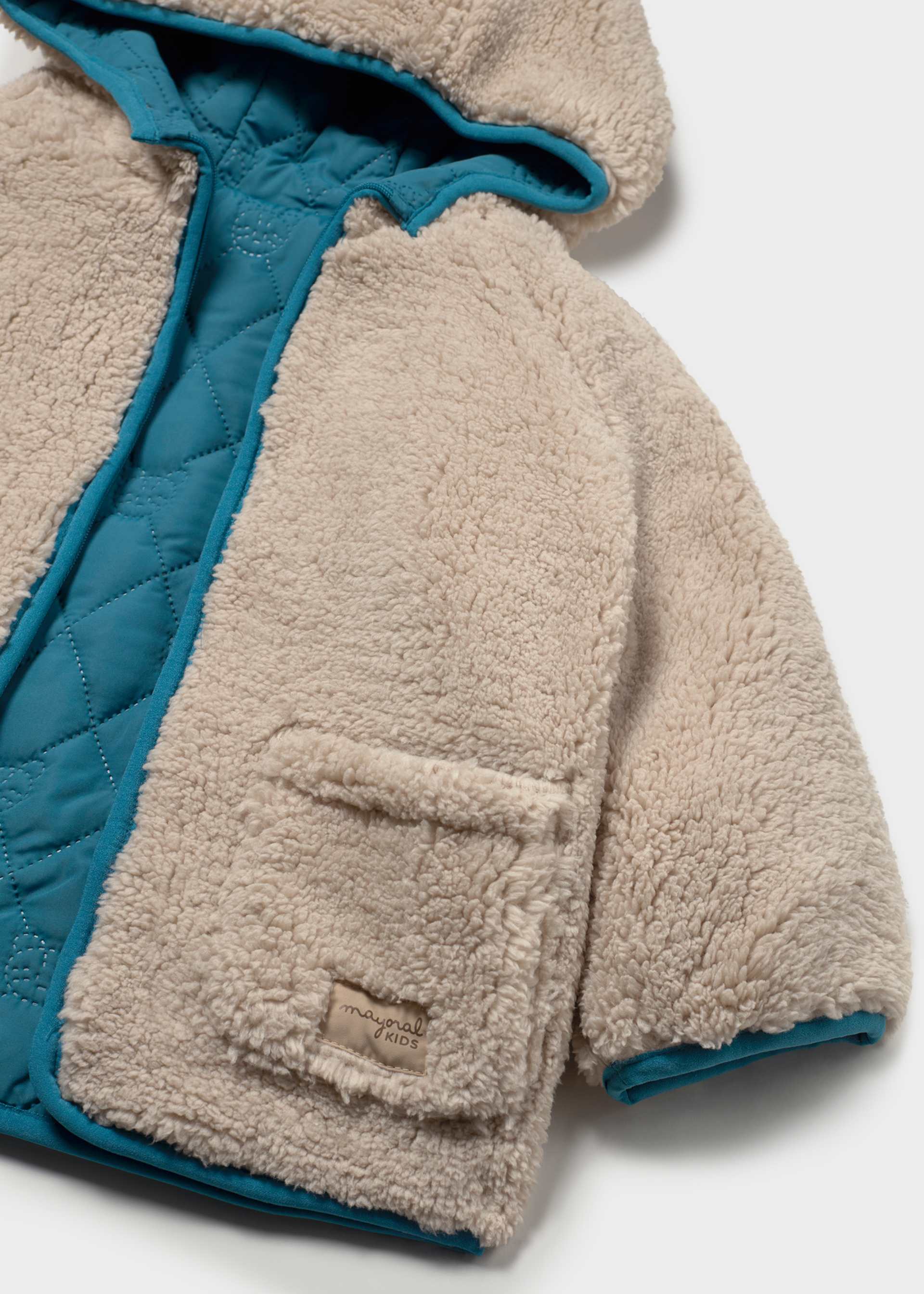 Winterjacke wendbar Lammfellimitat Baby
