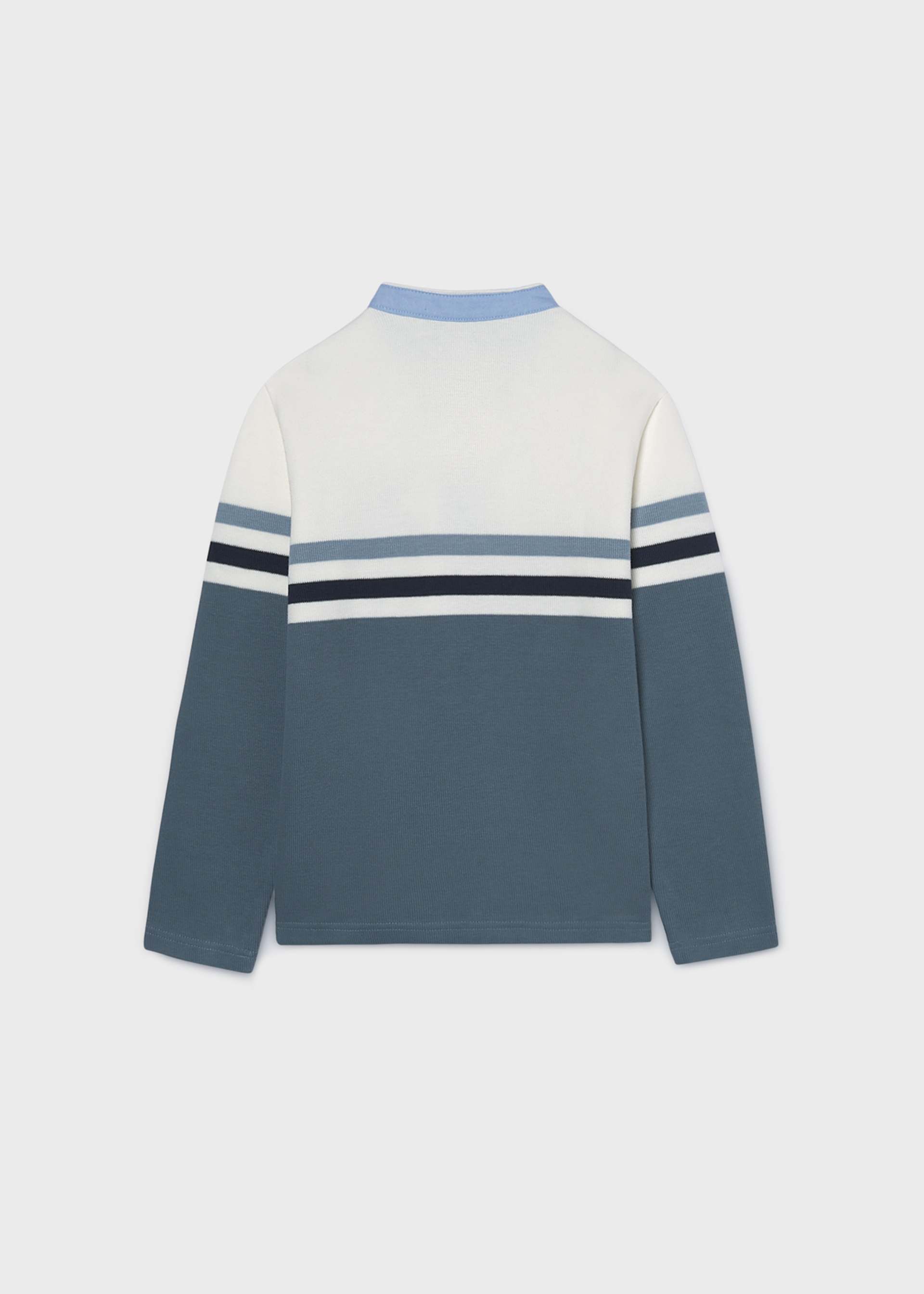 Boy mandarin collar polo top