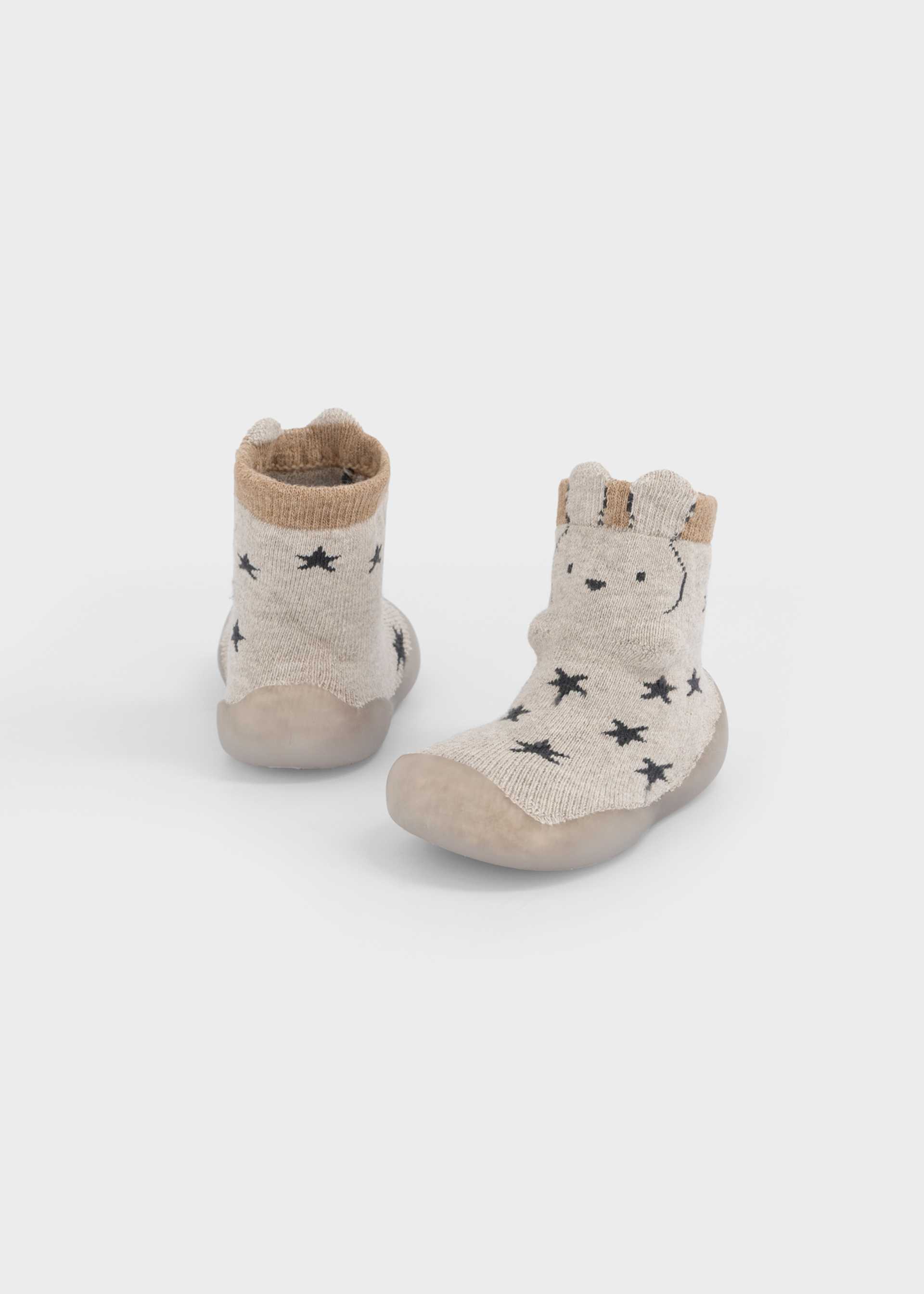 Krabbelsocken mit Sohle Neugeborene Jungen