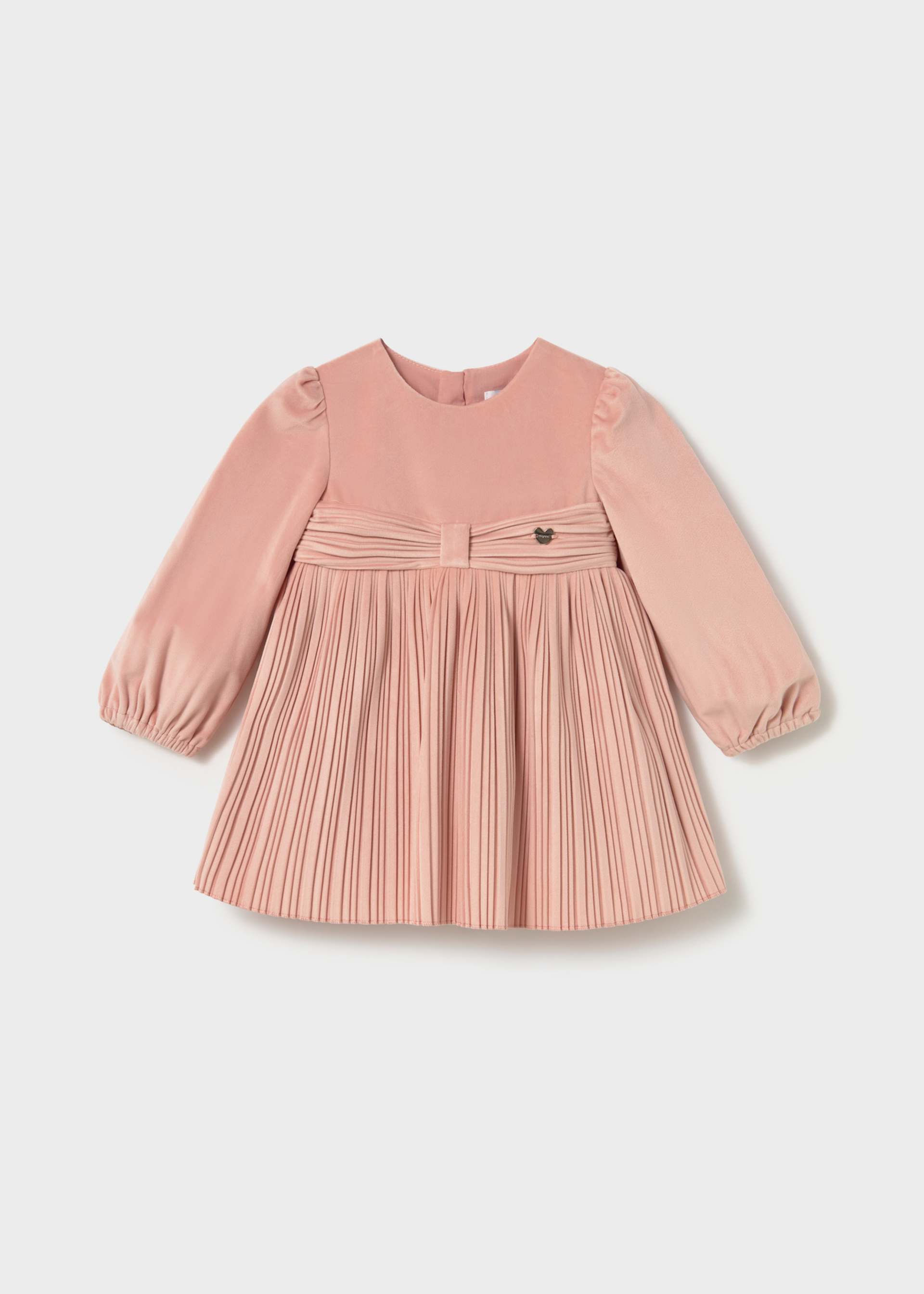 Robe en velours plissée bébé