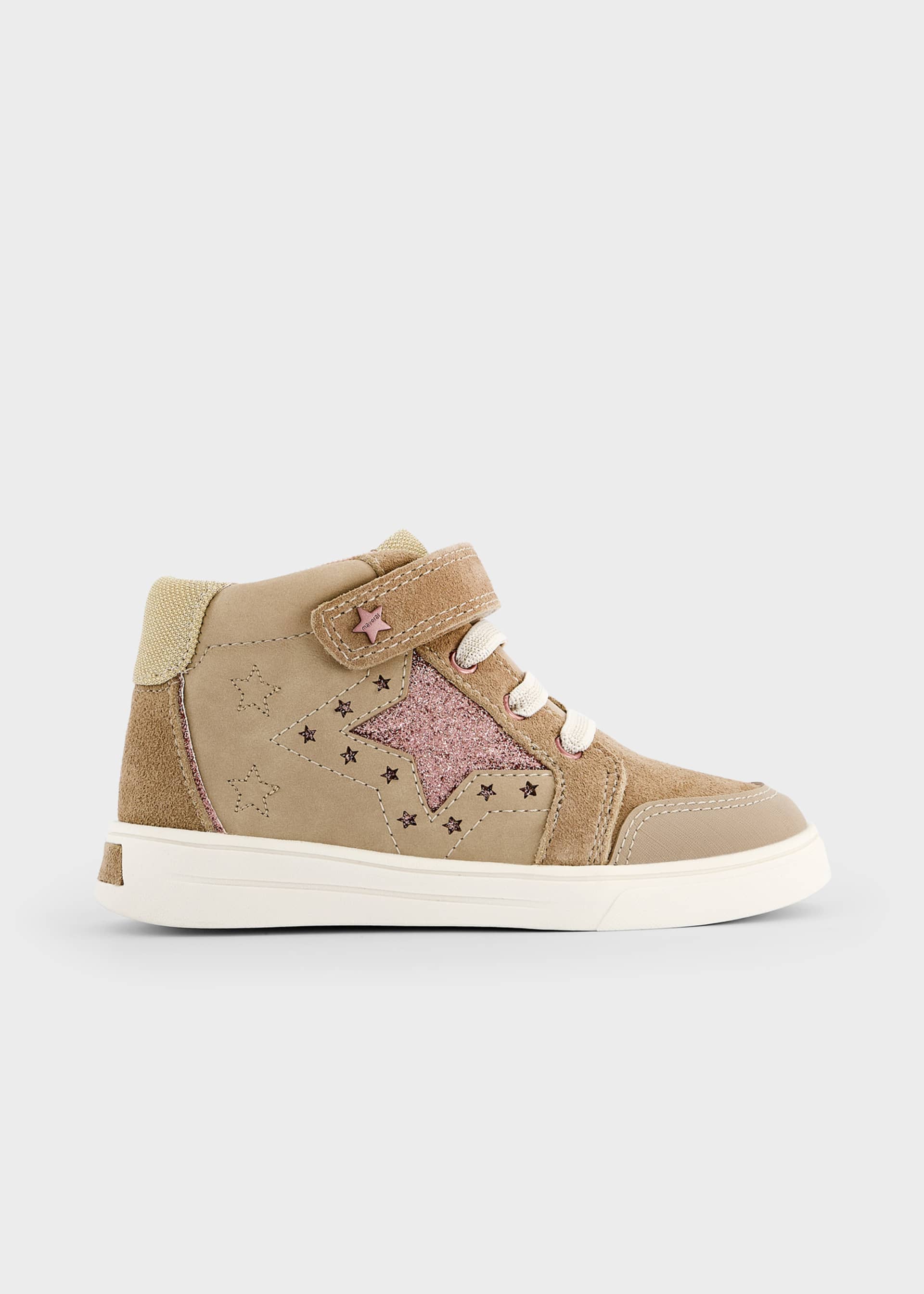 Girls' star-print trainers