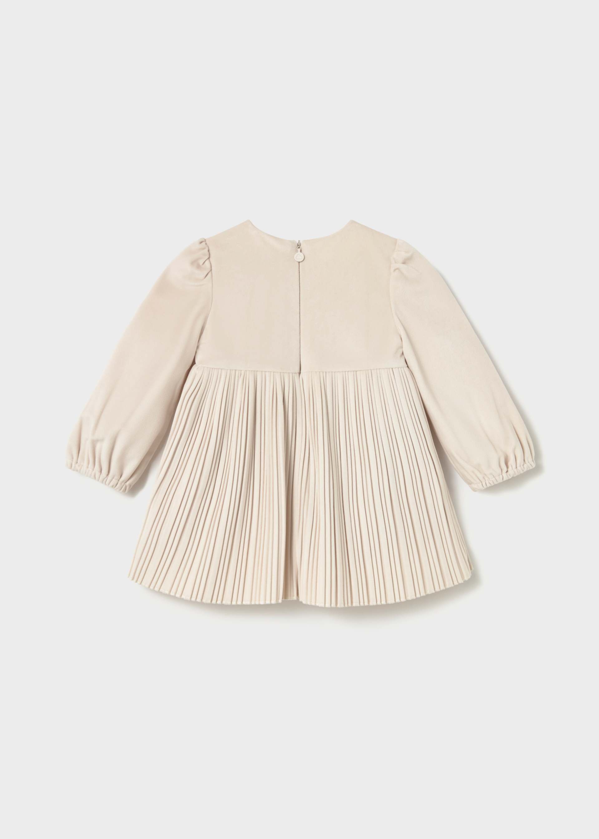 Baby pleated velvet dress
