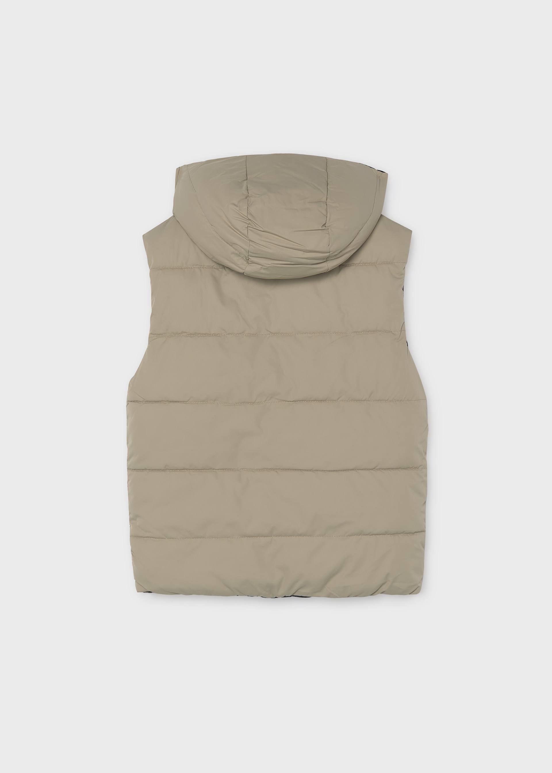 Reversible padded waistcoat for boys