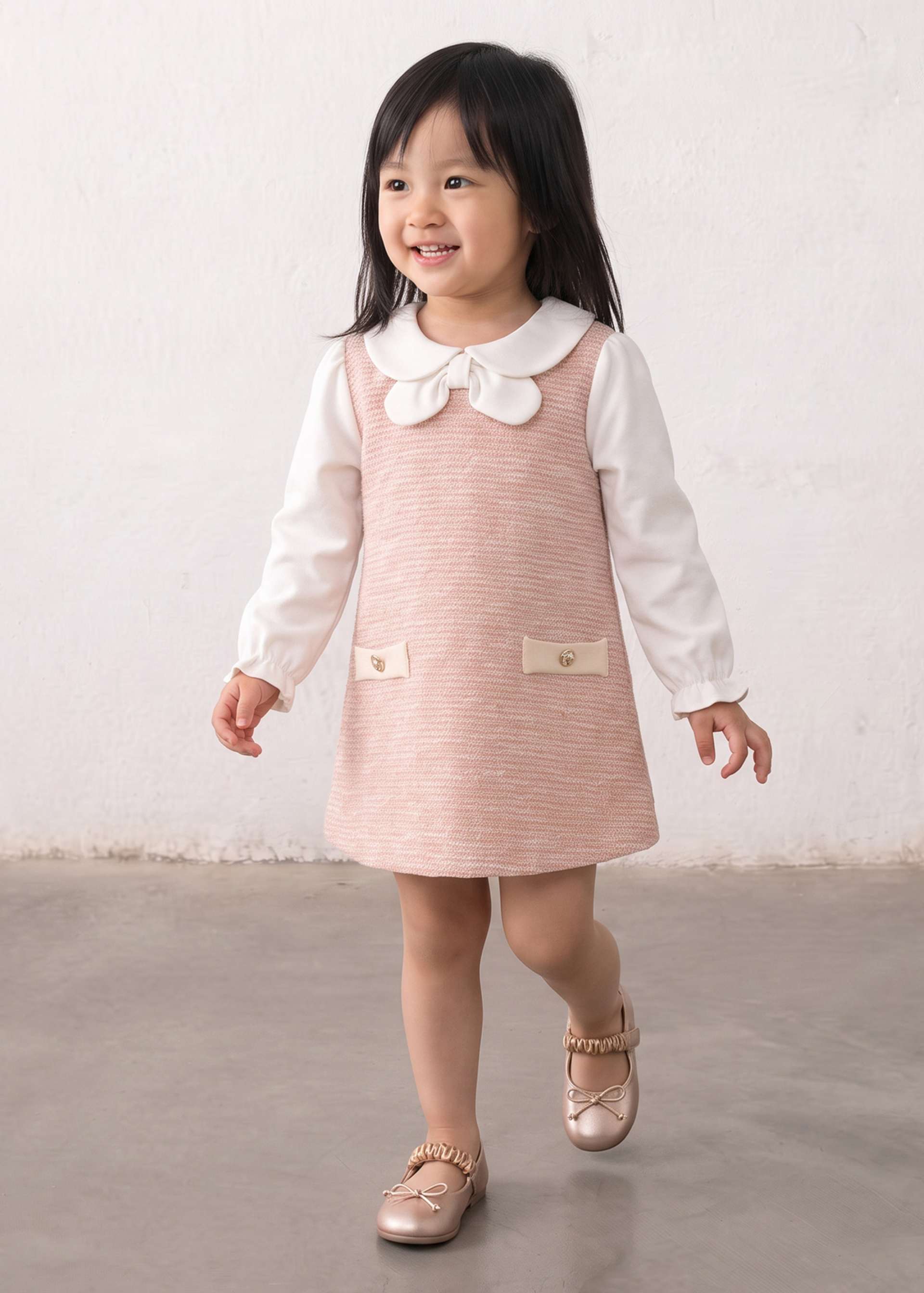 Vestido combinado bebé