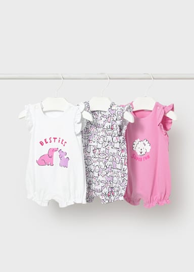 Ultime unità Set 3 pigiami neonata