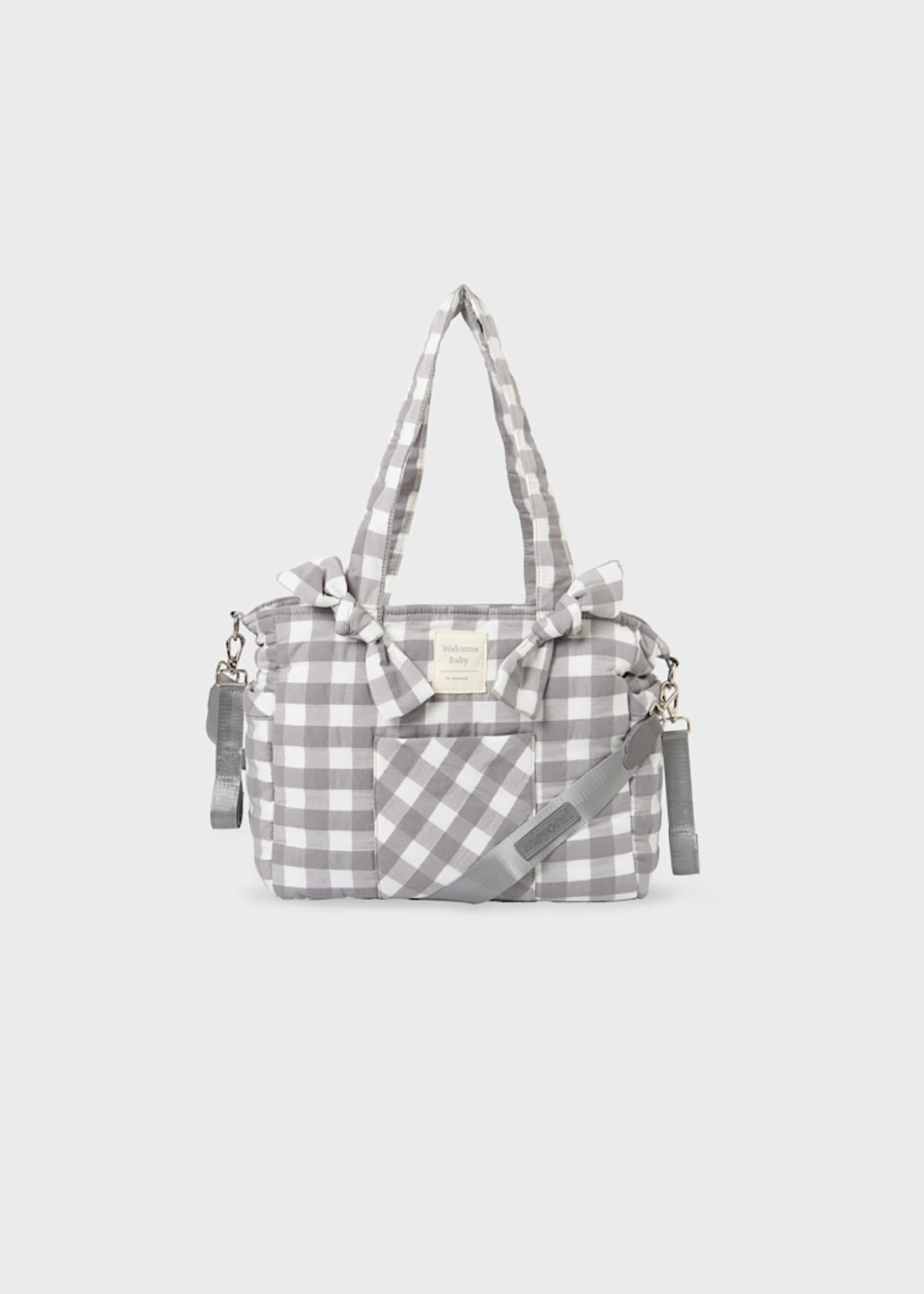 Baby gingham maternity bag