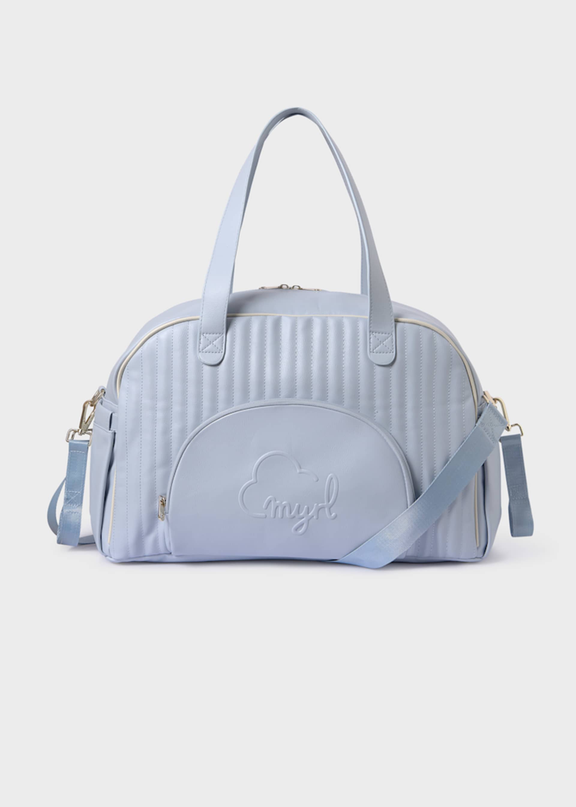 Padded baby changing bag