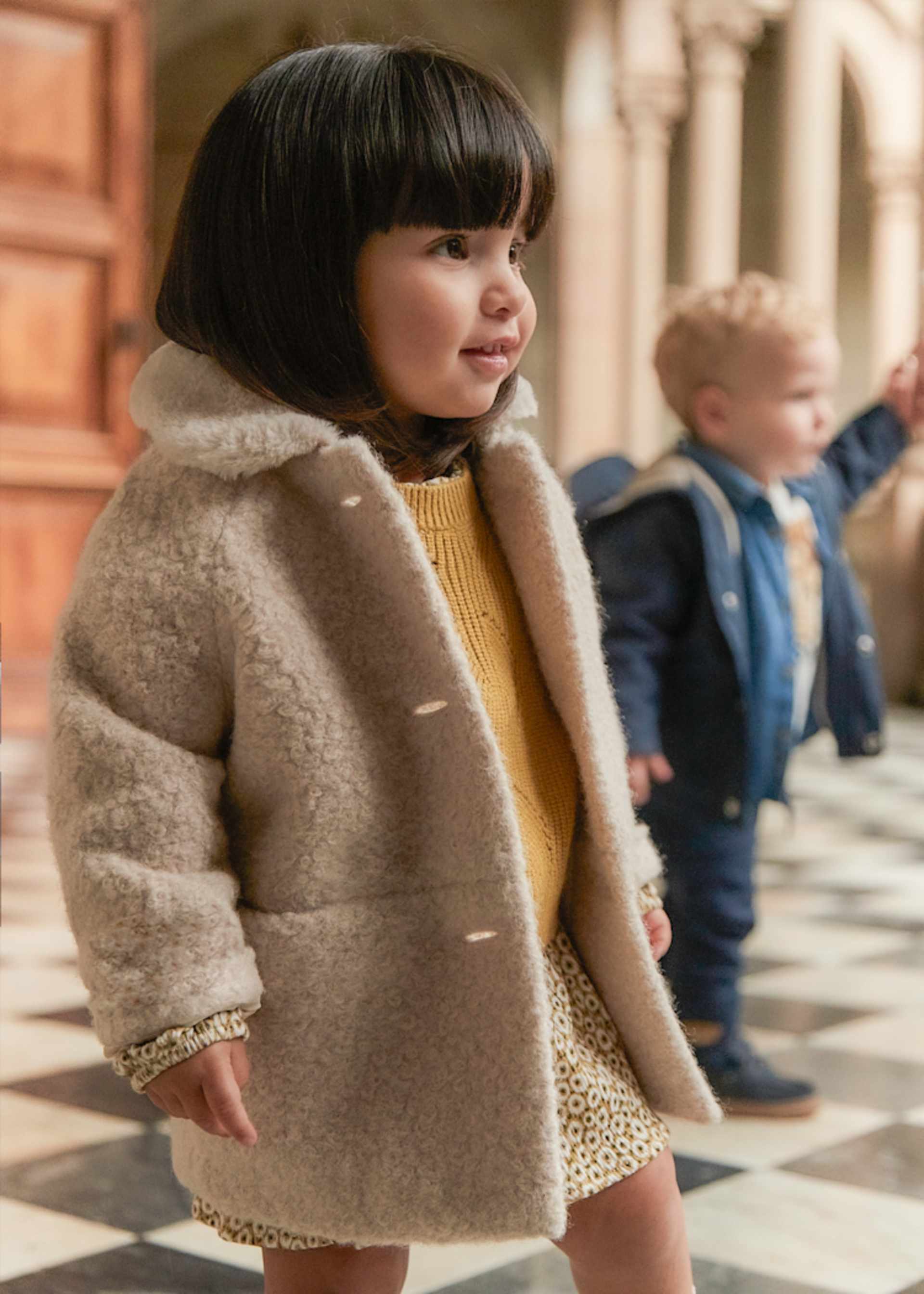 Cappotto riccio neonata