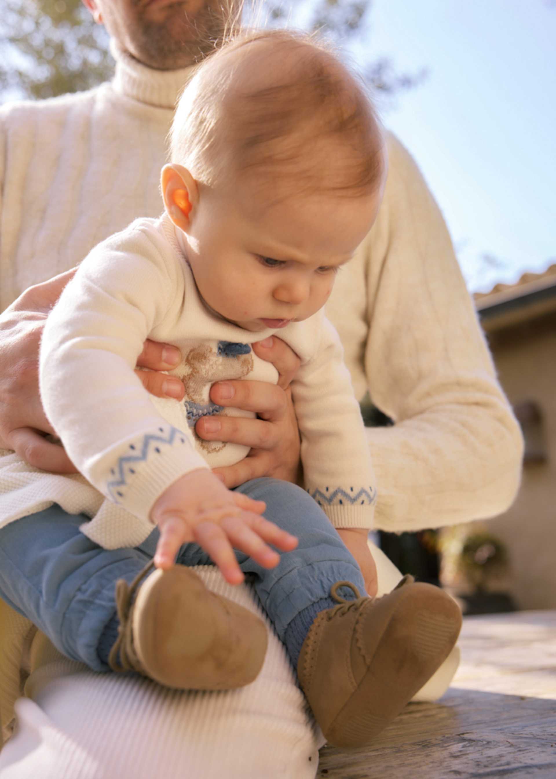 Newborn Boy Pants and Sweater Set