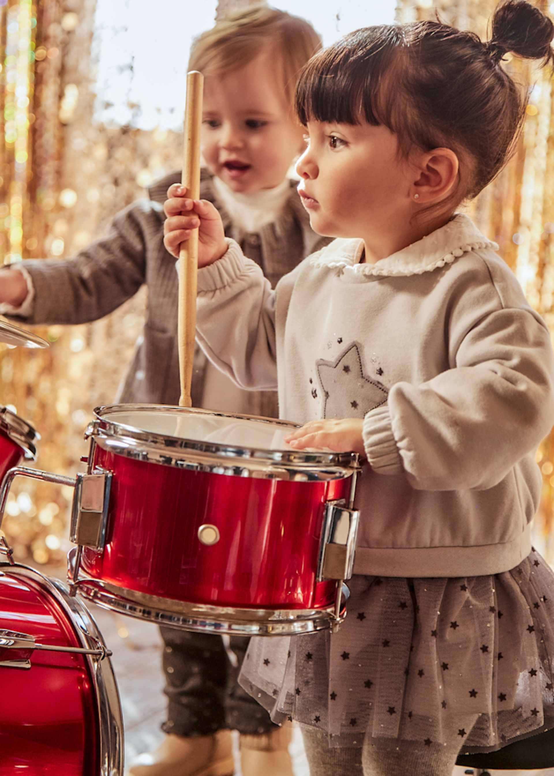 Rochie combinata tul steluta bebe Rochie combinata tul steluta bebe