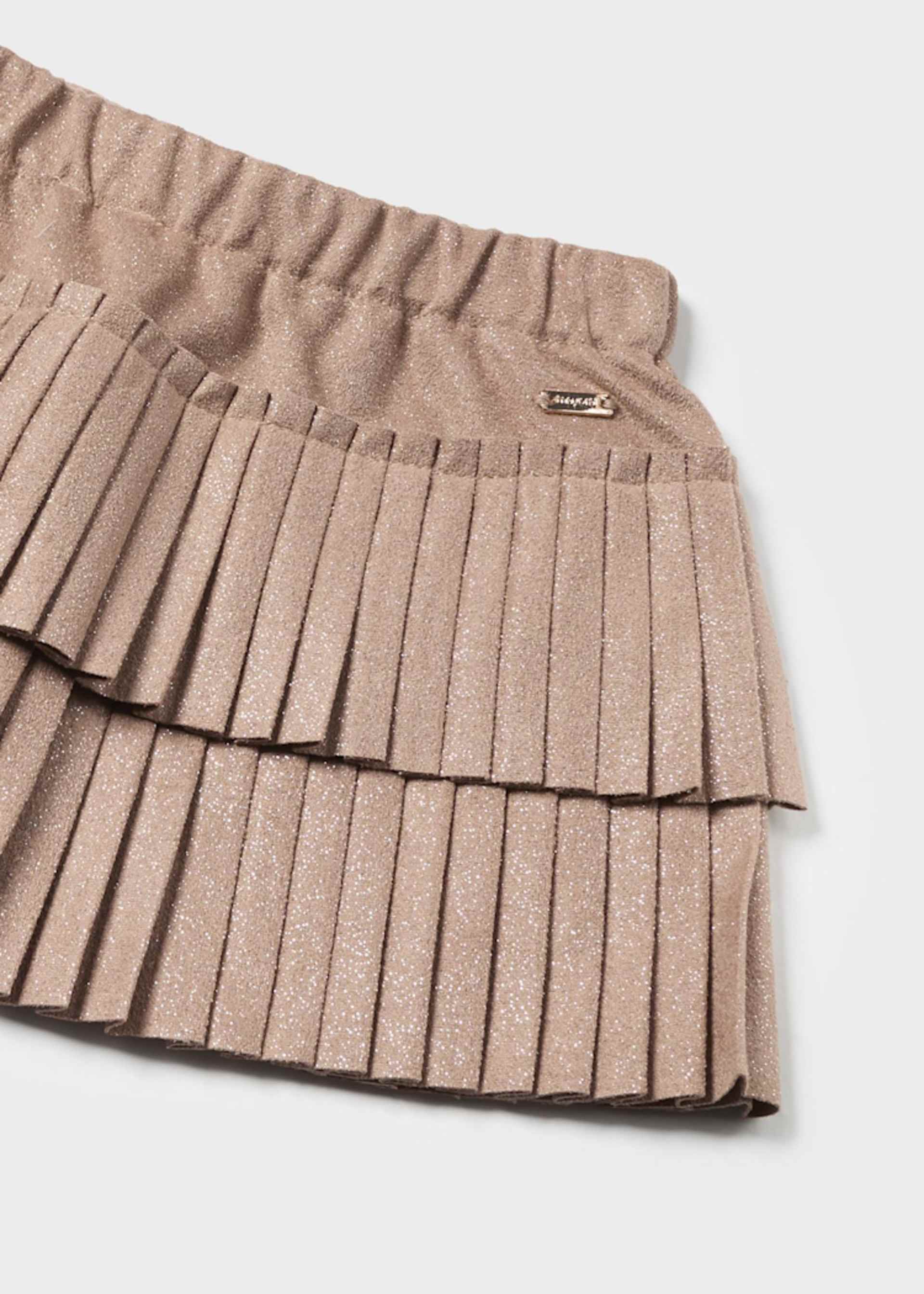 Baby Suede Pleated Skirt Baby Suede Pleated Skirt
