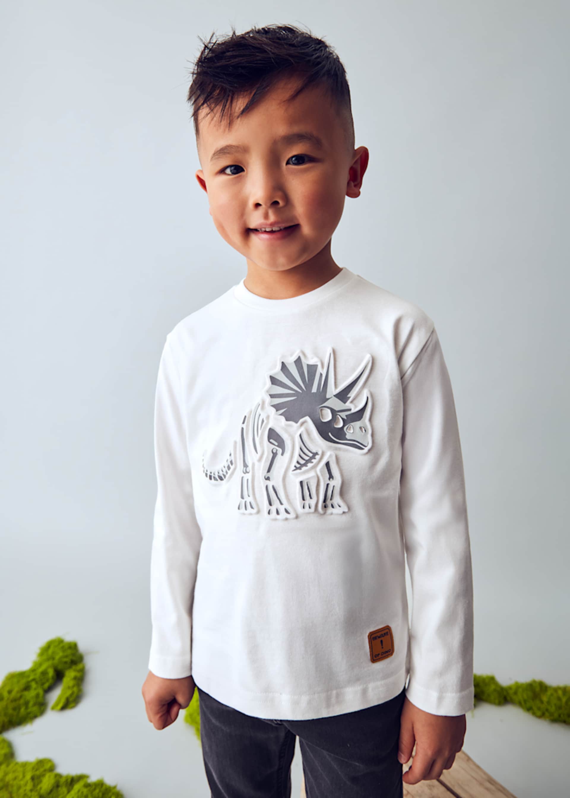 Shirt Reliefmotiv Dinosaurier Jungen