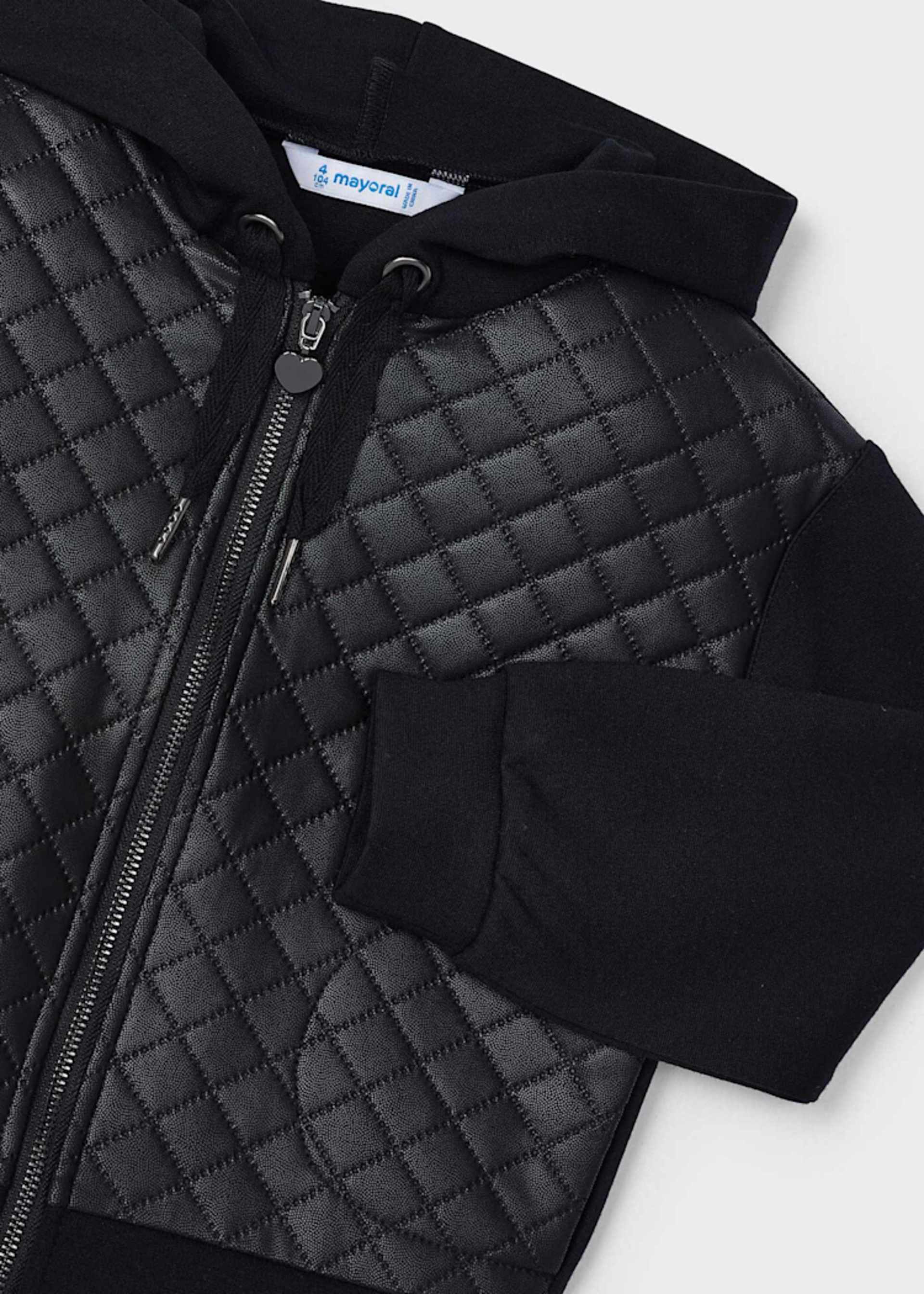 Girl Combined Quilted Jacket