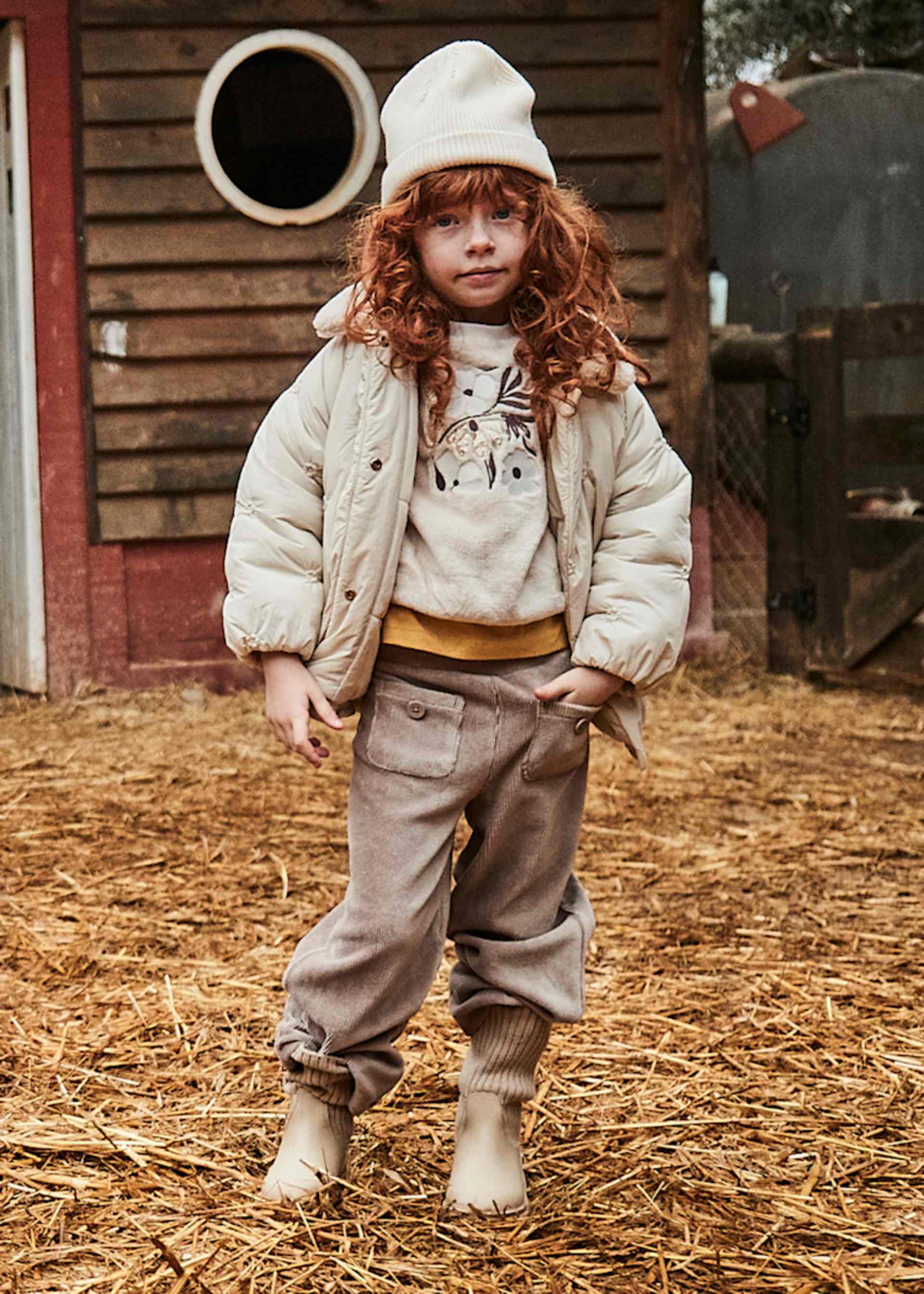 Pantalone velluto a costine bambina