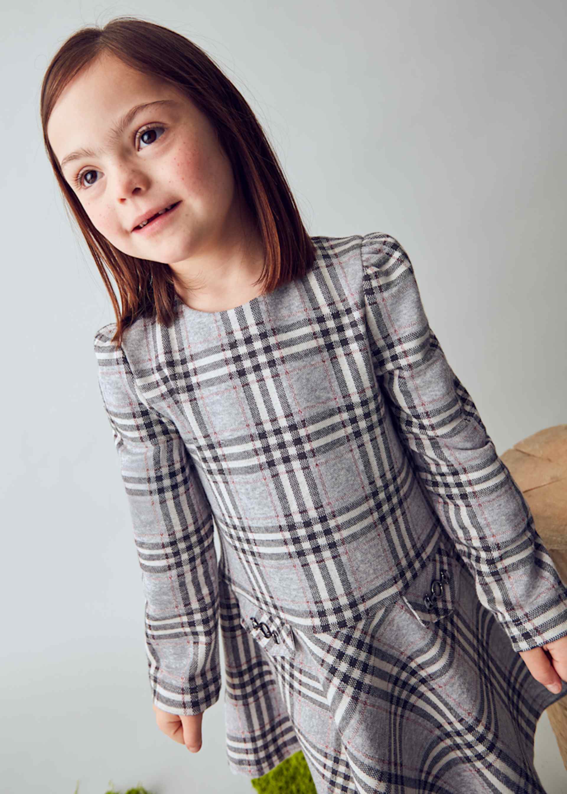 Girls check dress