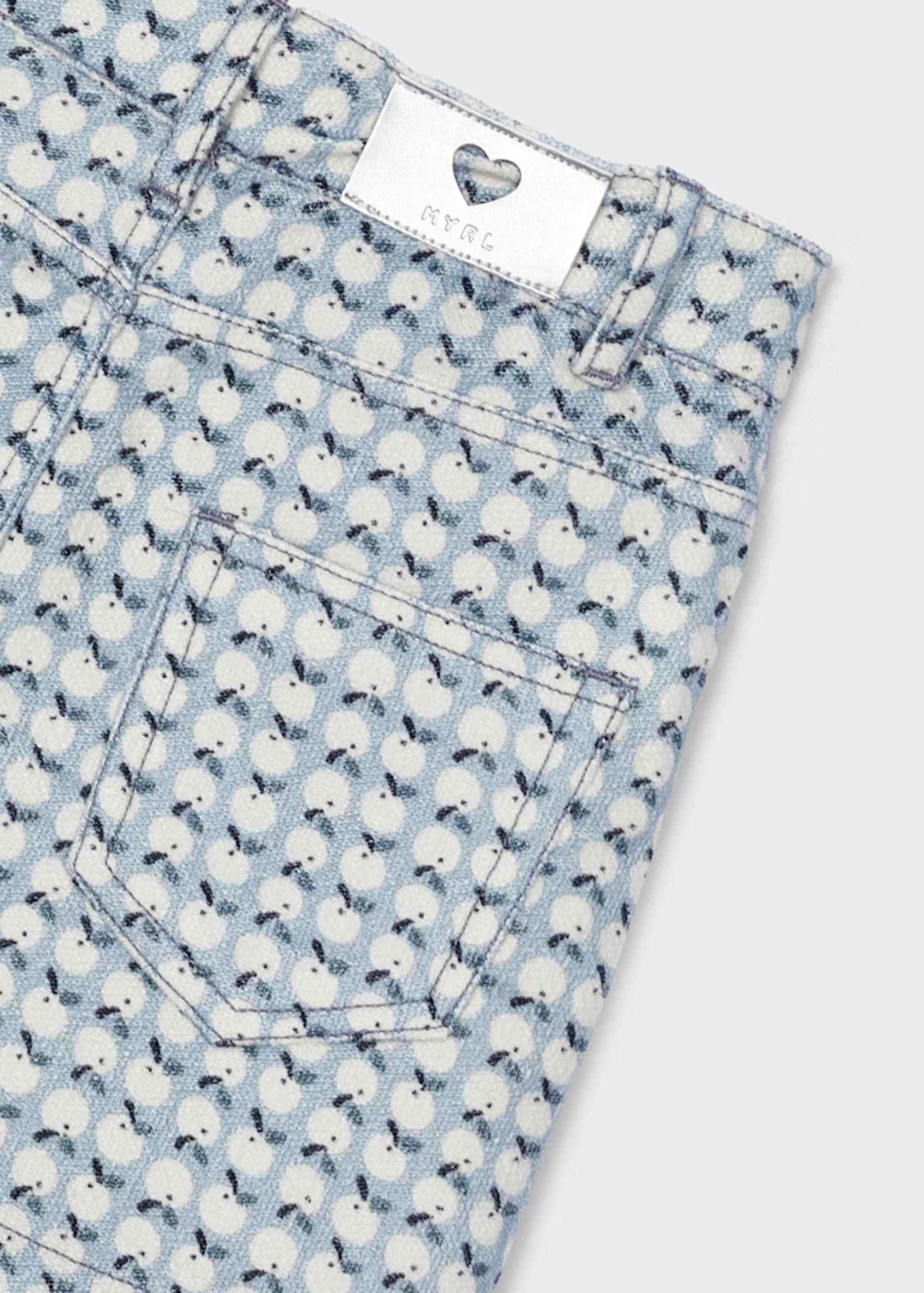 Φούστα σταμπωτή κοτλέ κορίτσι Φούστα σταμπωτή κοτλέ κορίτσι