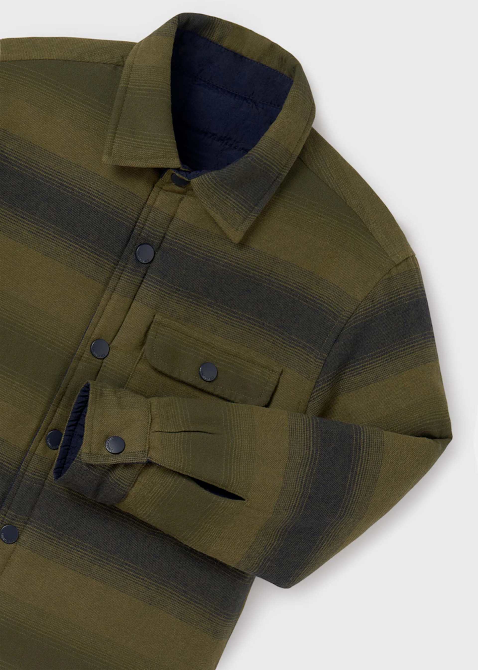 Sobre camisa reversível acolchoado rapaz