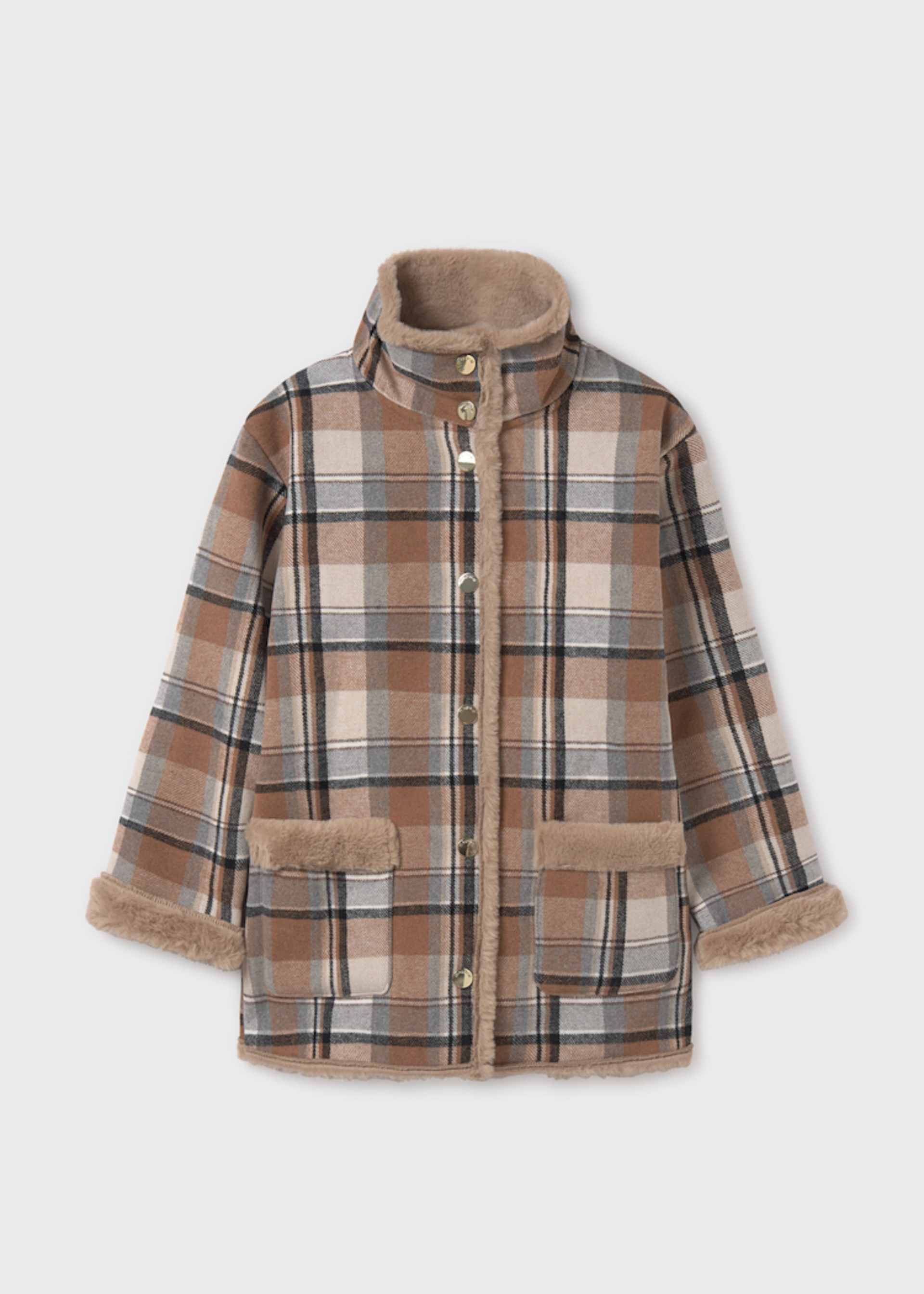 Manteau à double face fille