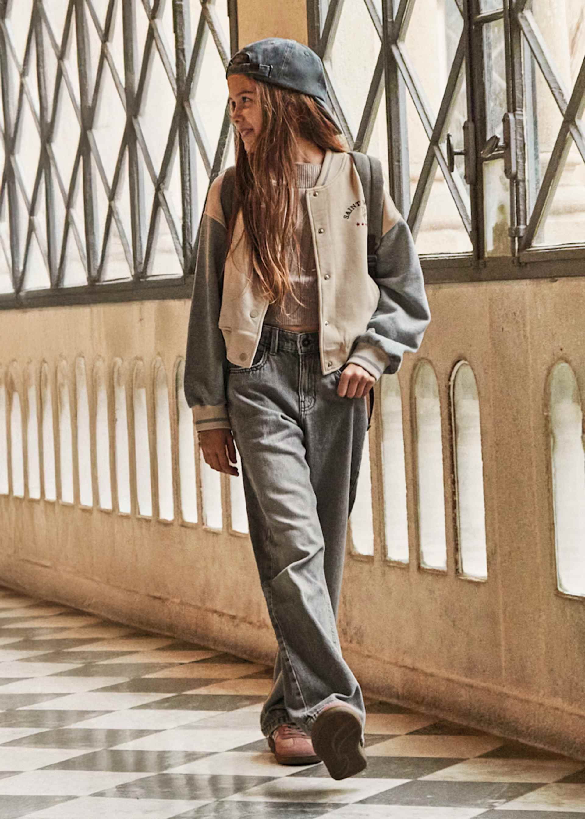 Pantalón vaquero holgado chica