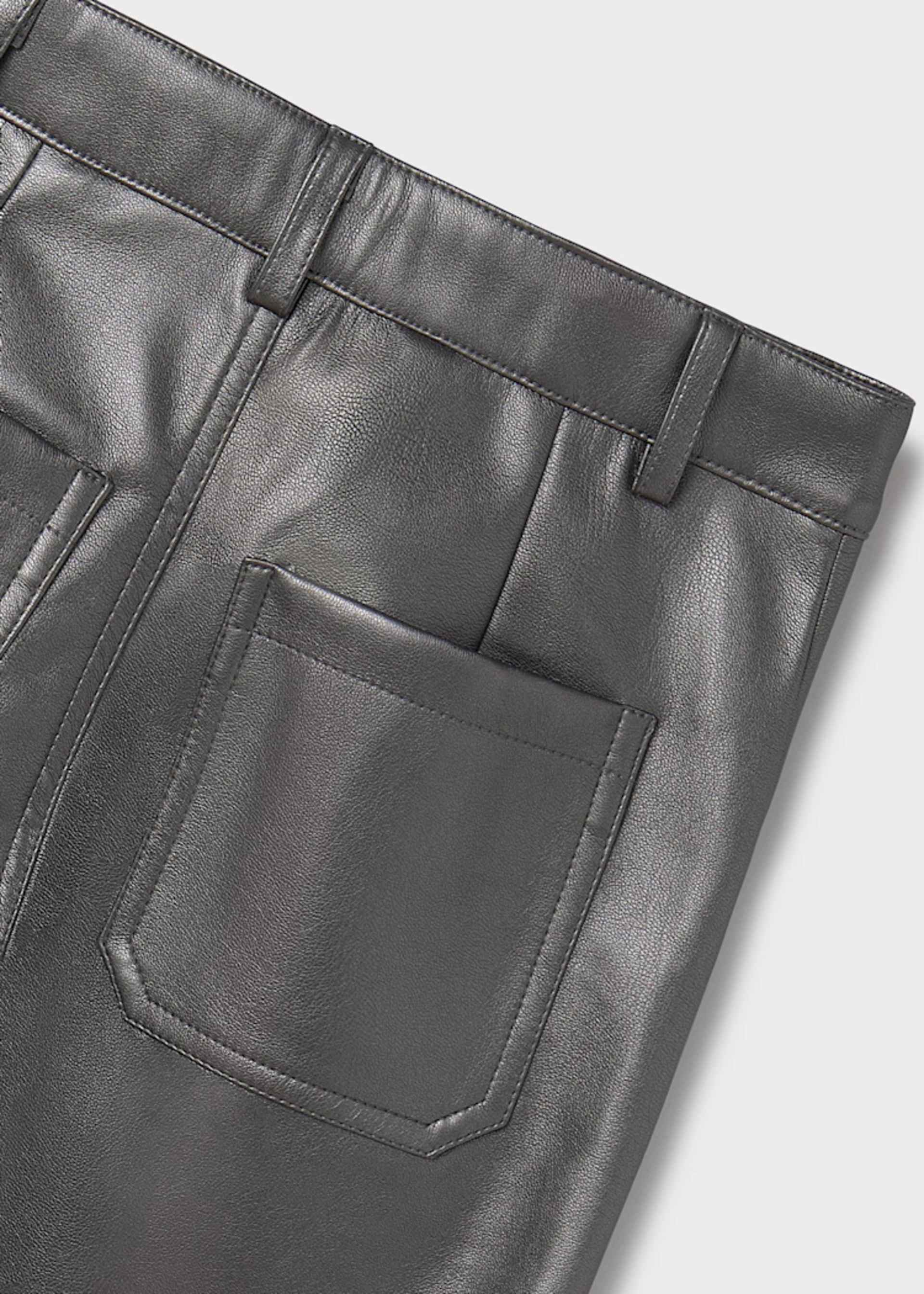 Pantalone a campana similpelle ragazza