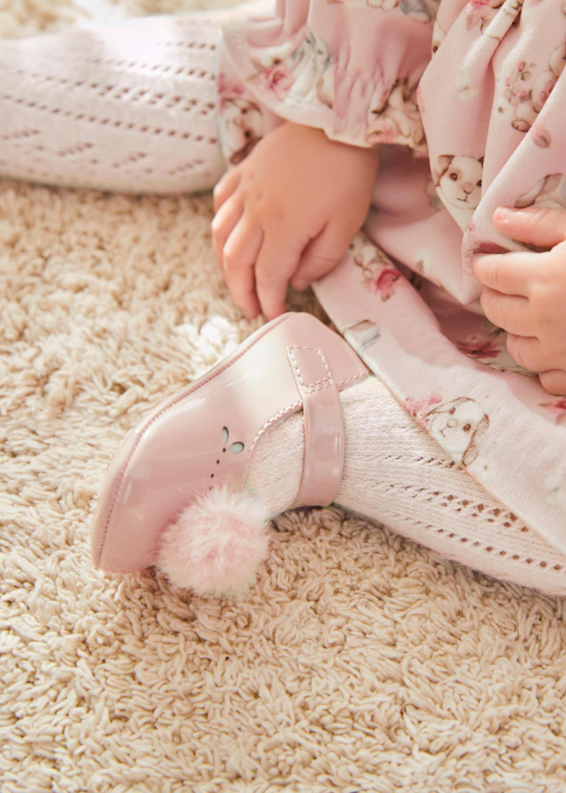 Scarpe pompon neonata