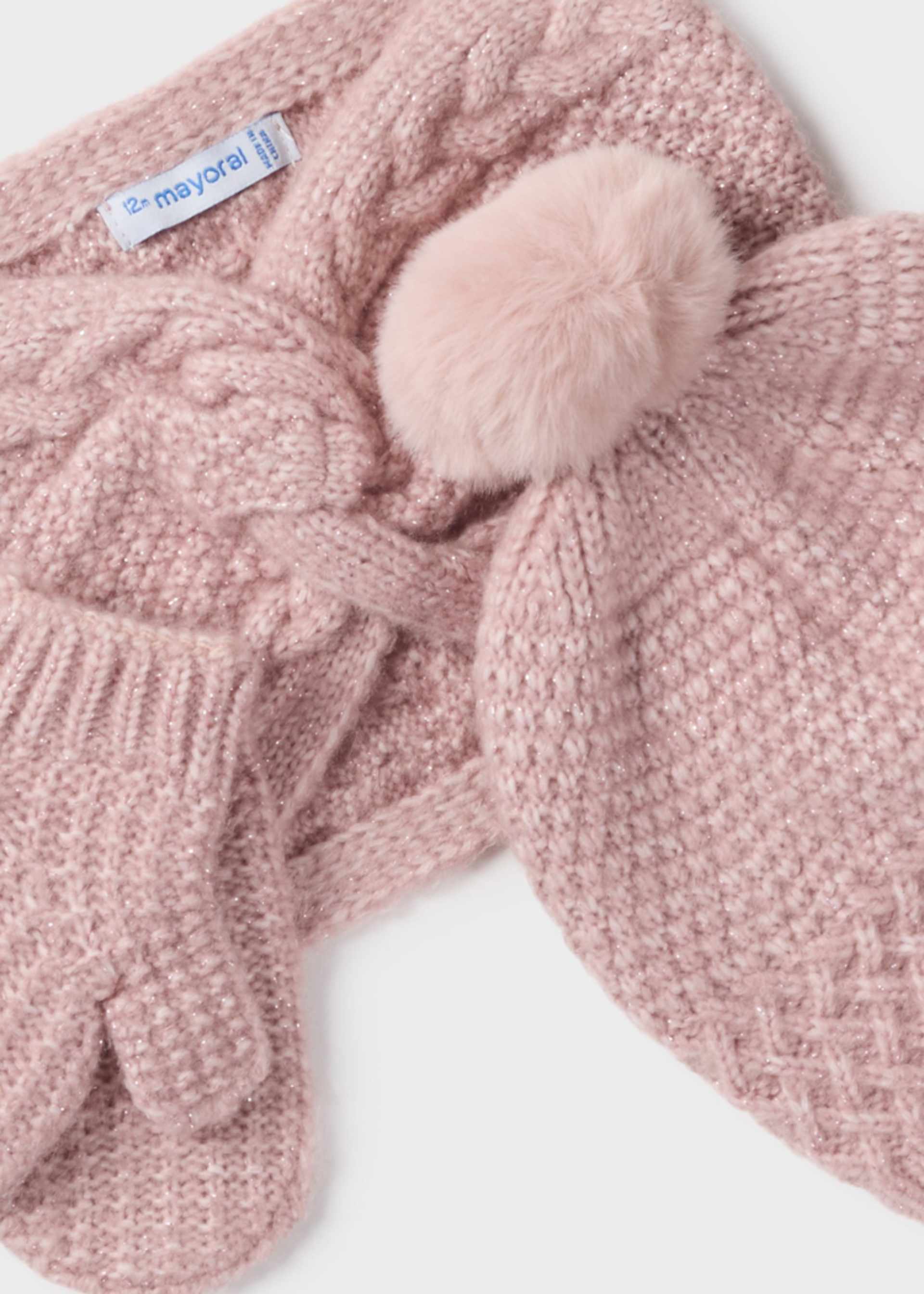 Conjunto 3 peças cachecol bebé