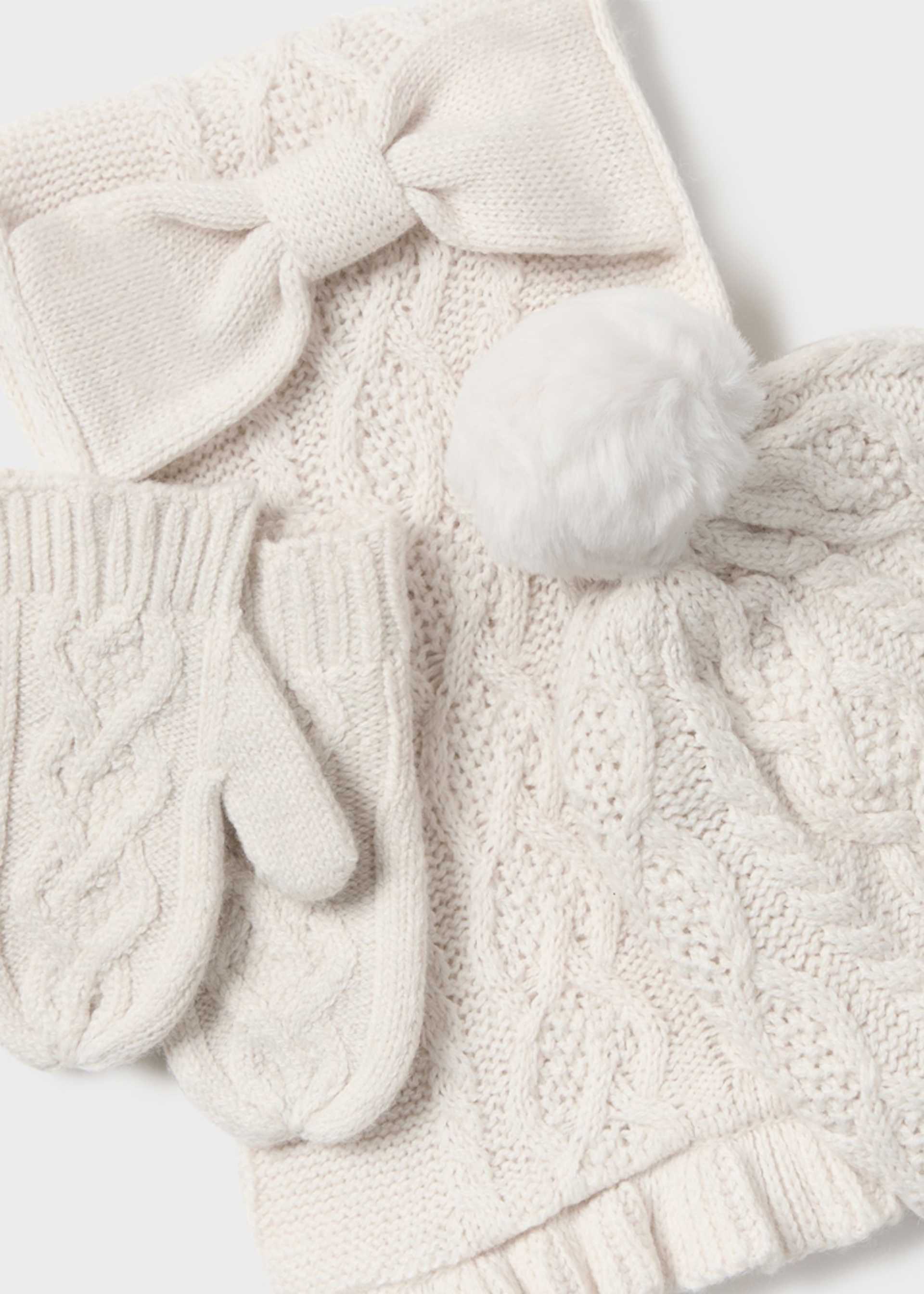 Ensemble 3 pièces écharpe bébé Ensemble 3 pièces écharpe bébé