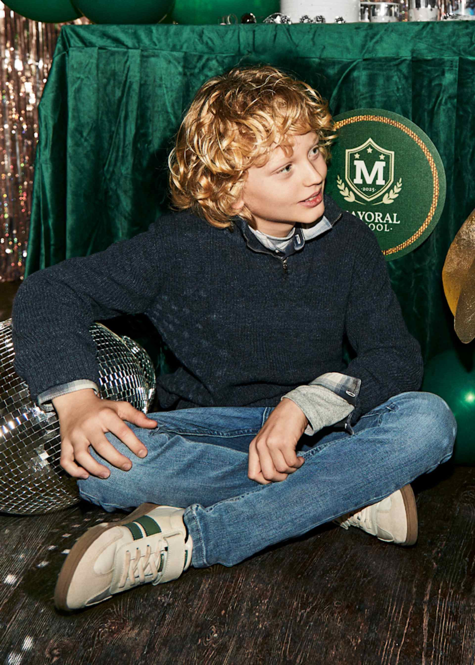 Pantalon en denim basique ajusté unisexe