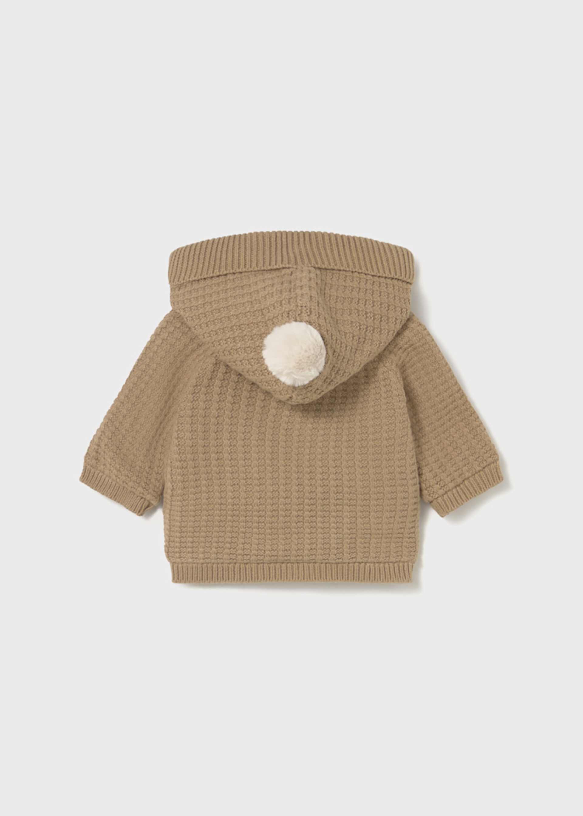 Newborn lined knitted cardigan