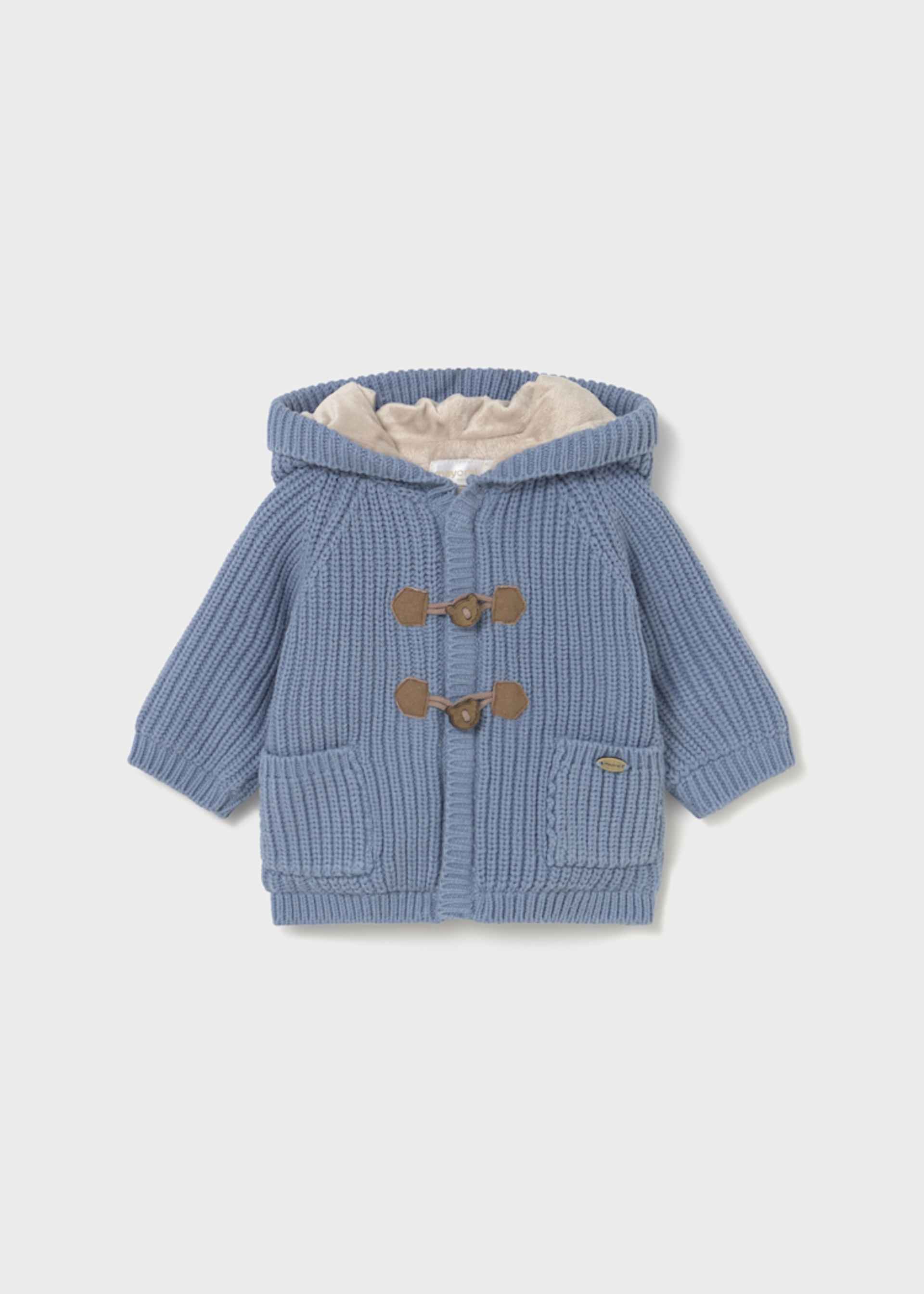Newborn lined knitted cardigan