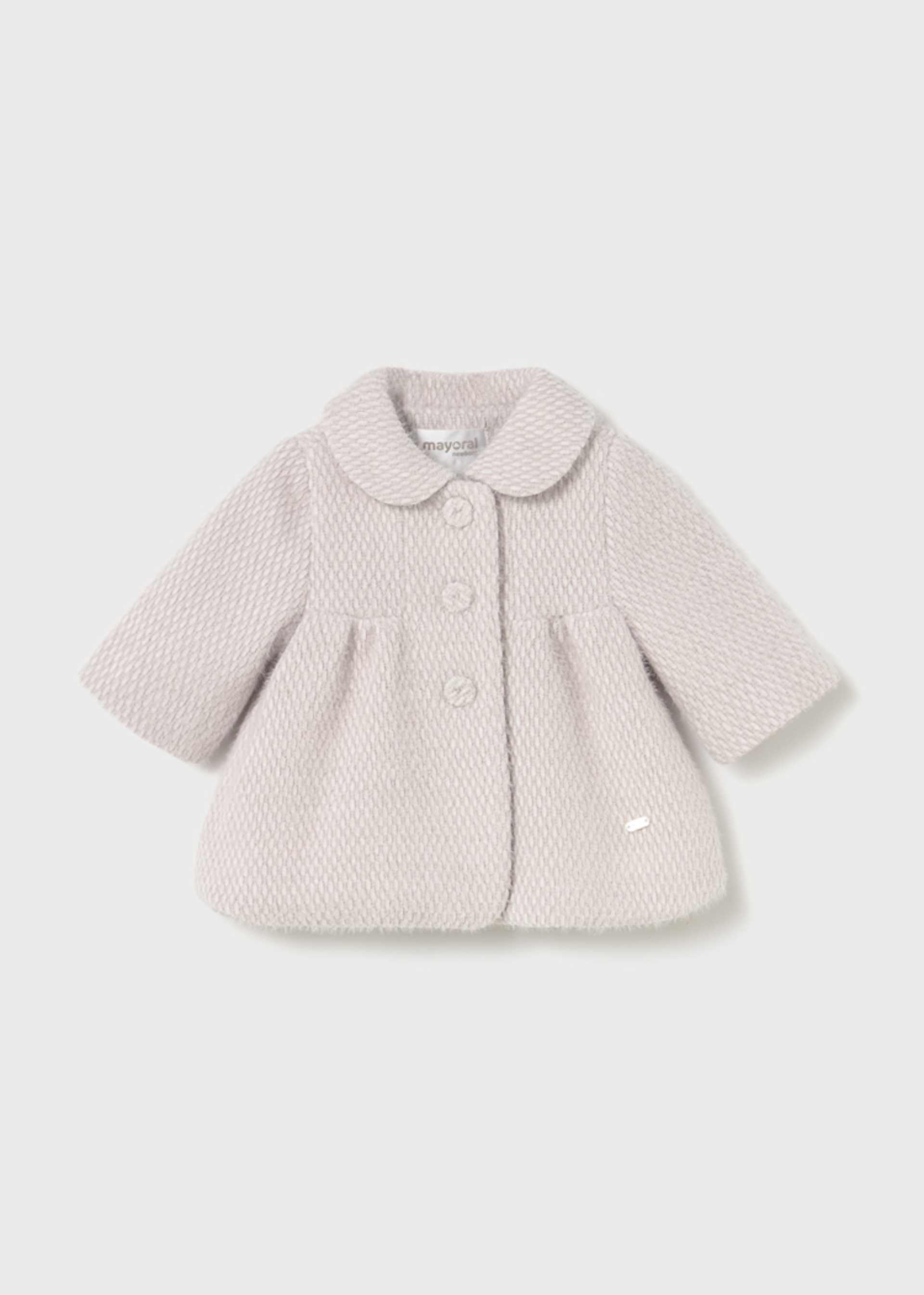 Newborn Girl Terry Cloth Coat