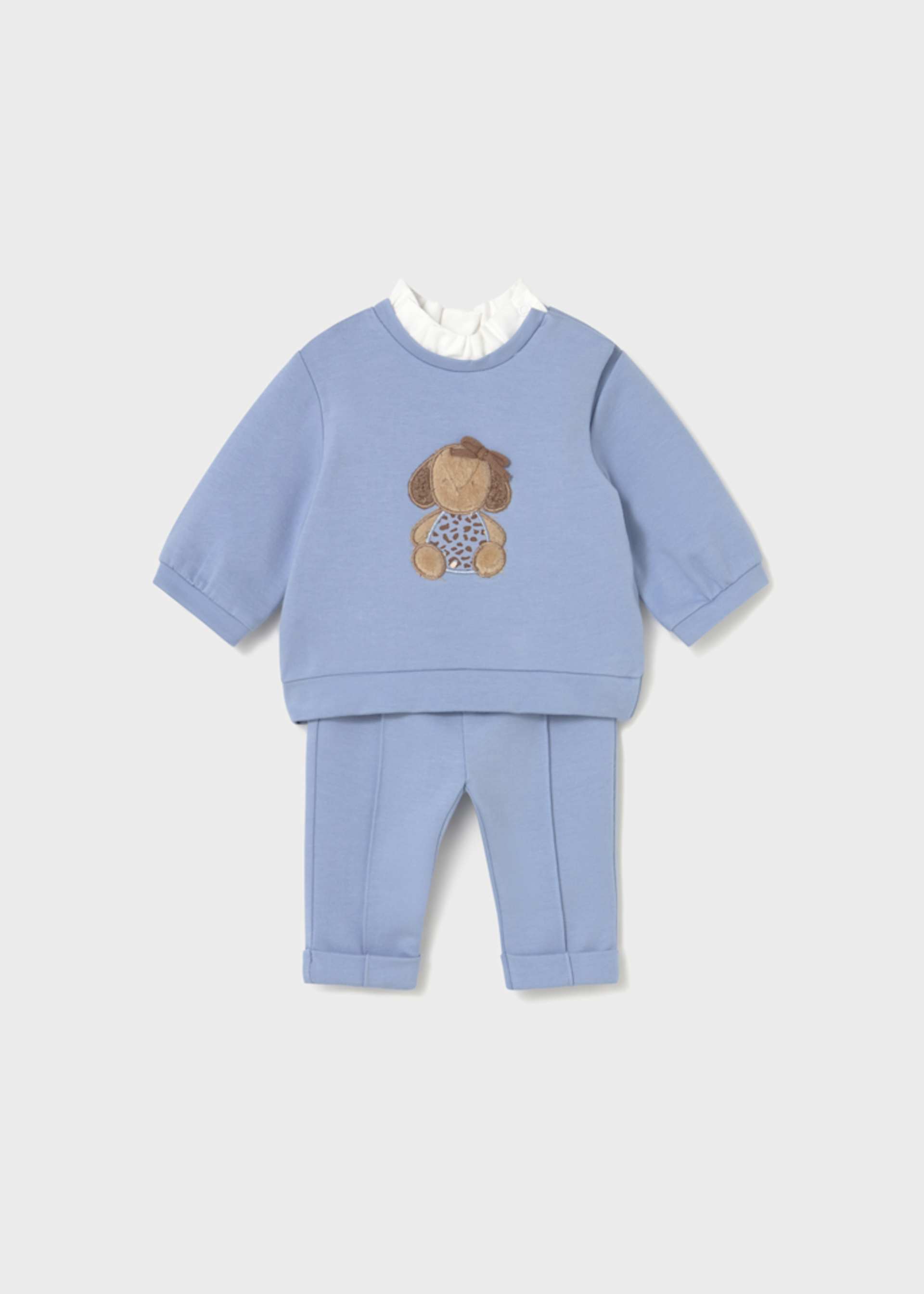 Conjunto pantalón largo y sudadera recién nacida