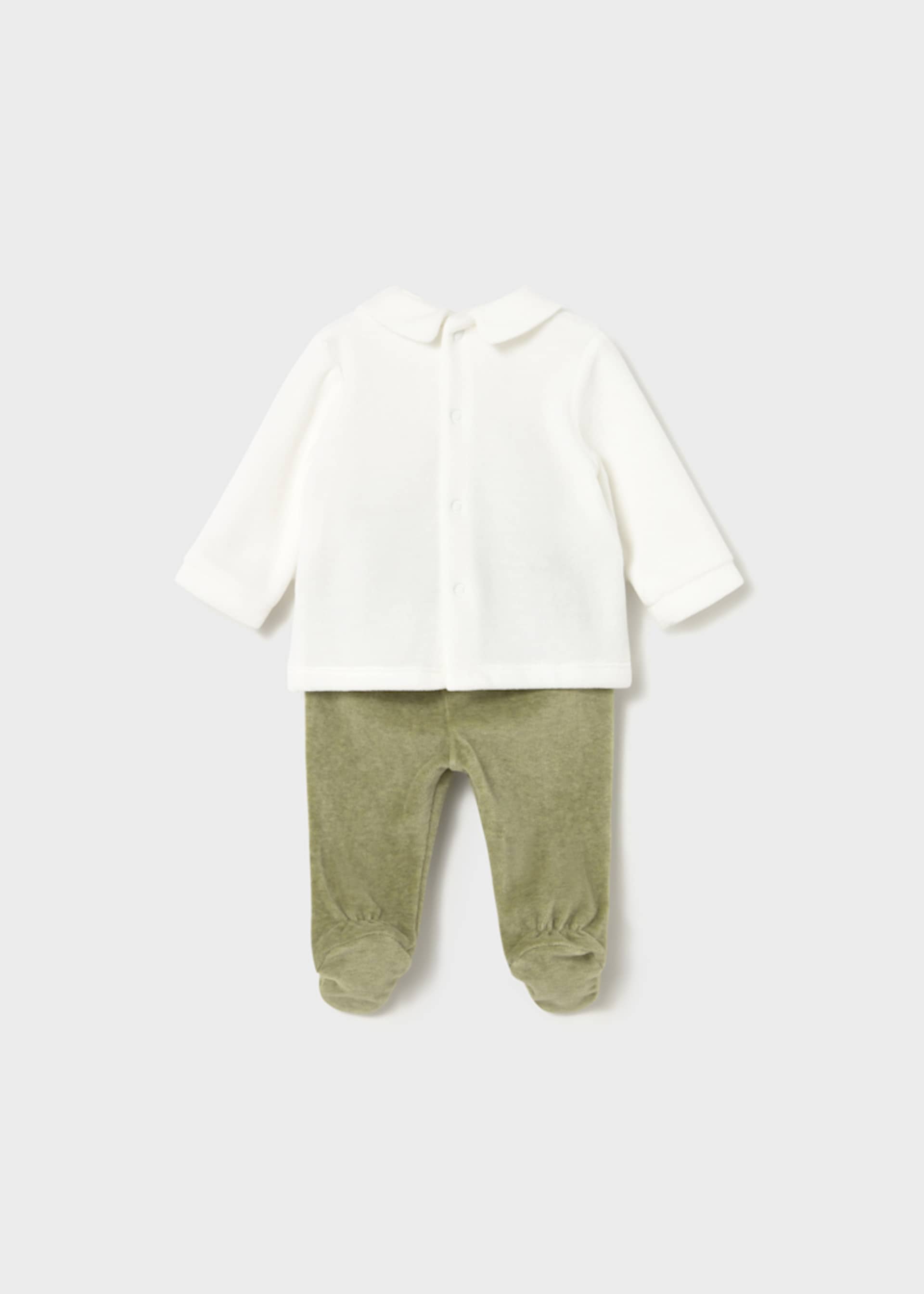 Newborn jumper and footed trouser set