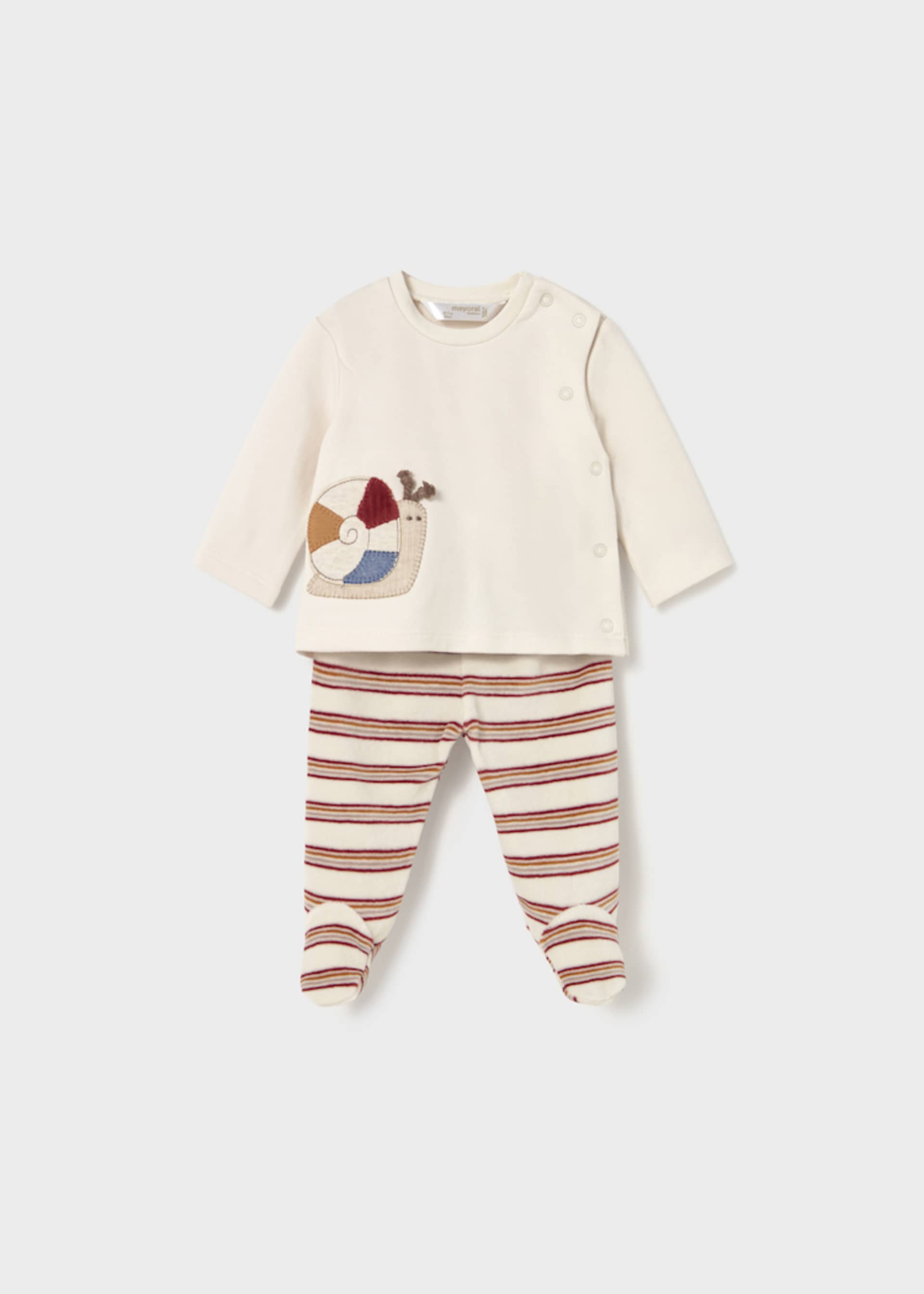 Newborn jumper and footed trouser set