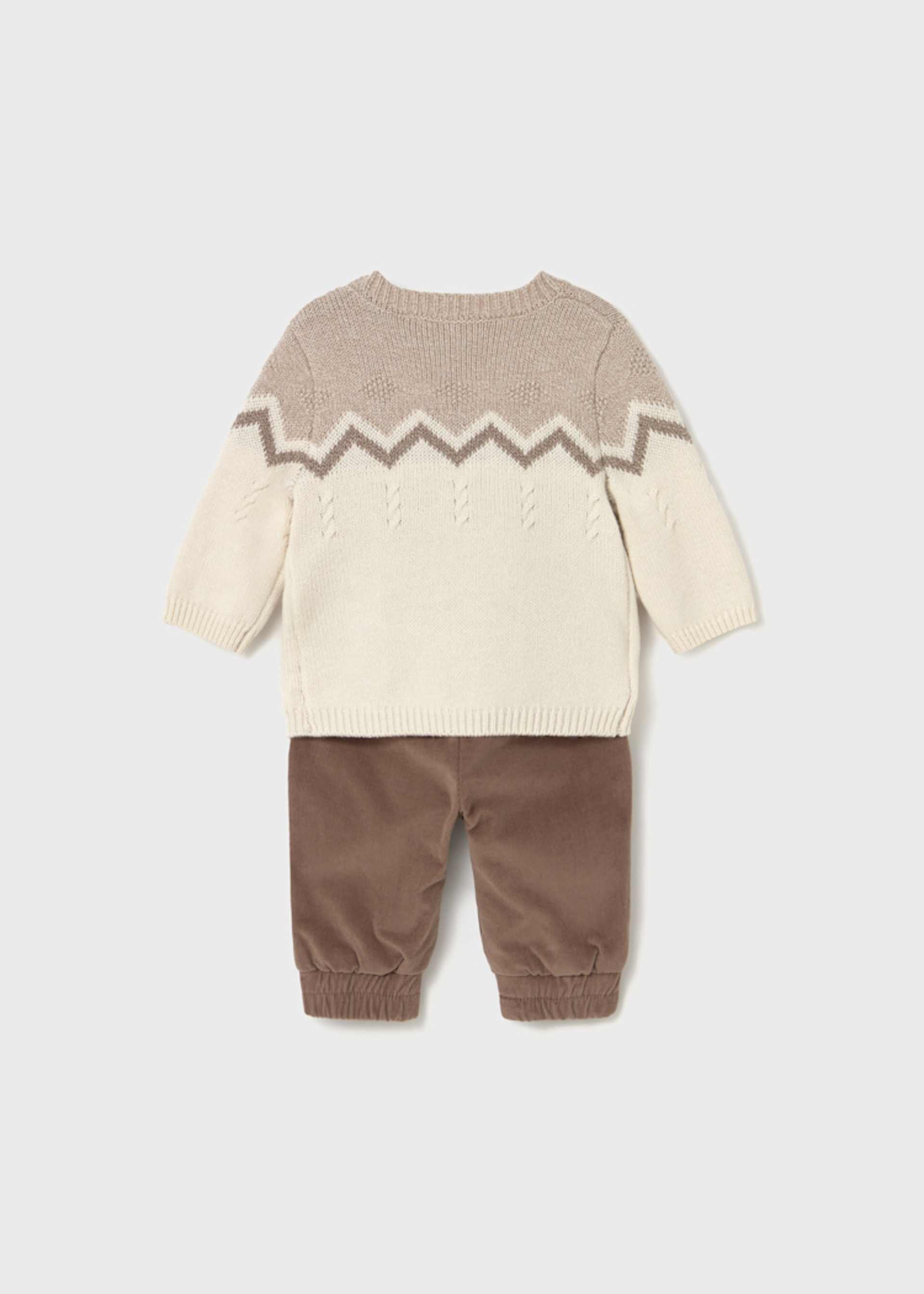 Newborn Boy Pants and Sweater Set