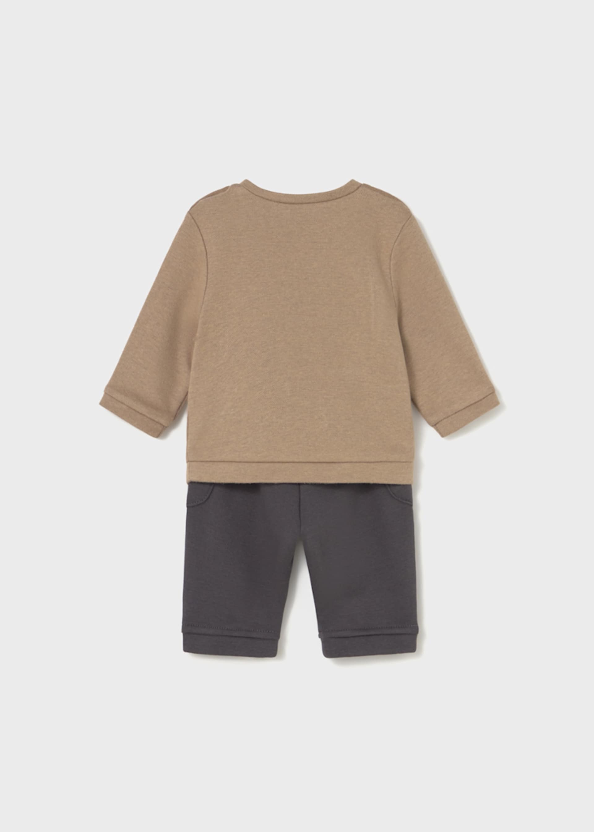 Newborn Boy Pants and Puppy Sweatshirt Set