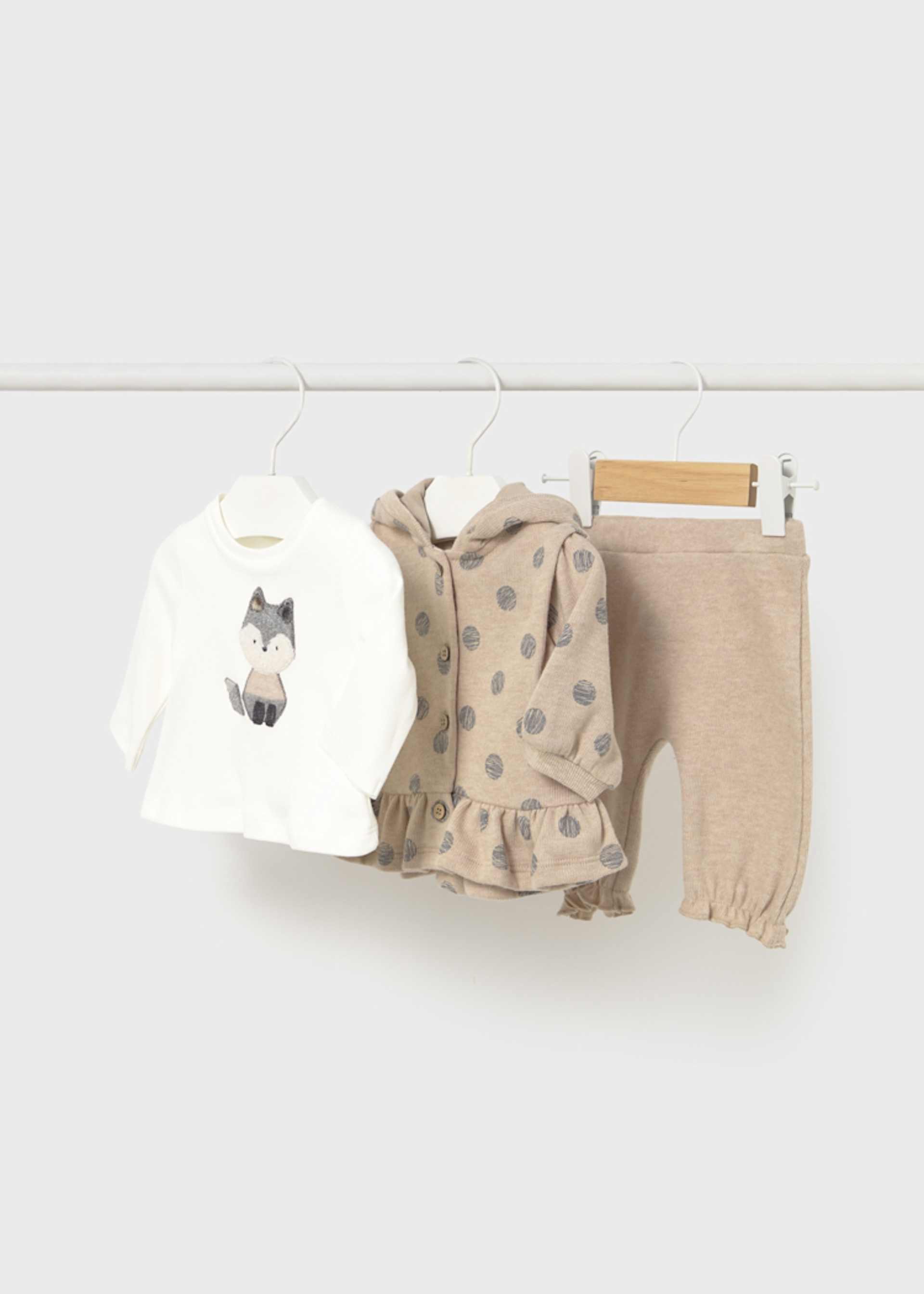 Trening tricot 3 piese nou-nascut Trening tricot 3 piese nou-nascut