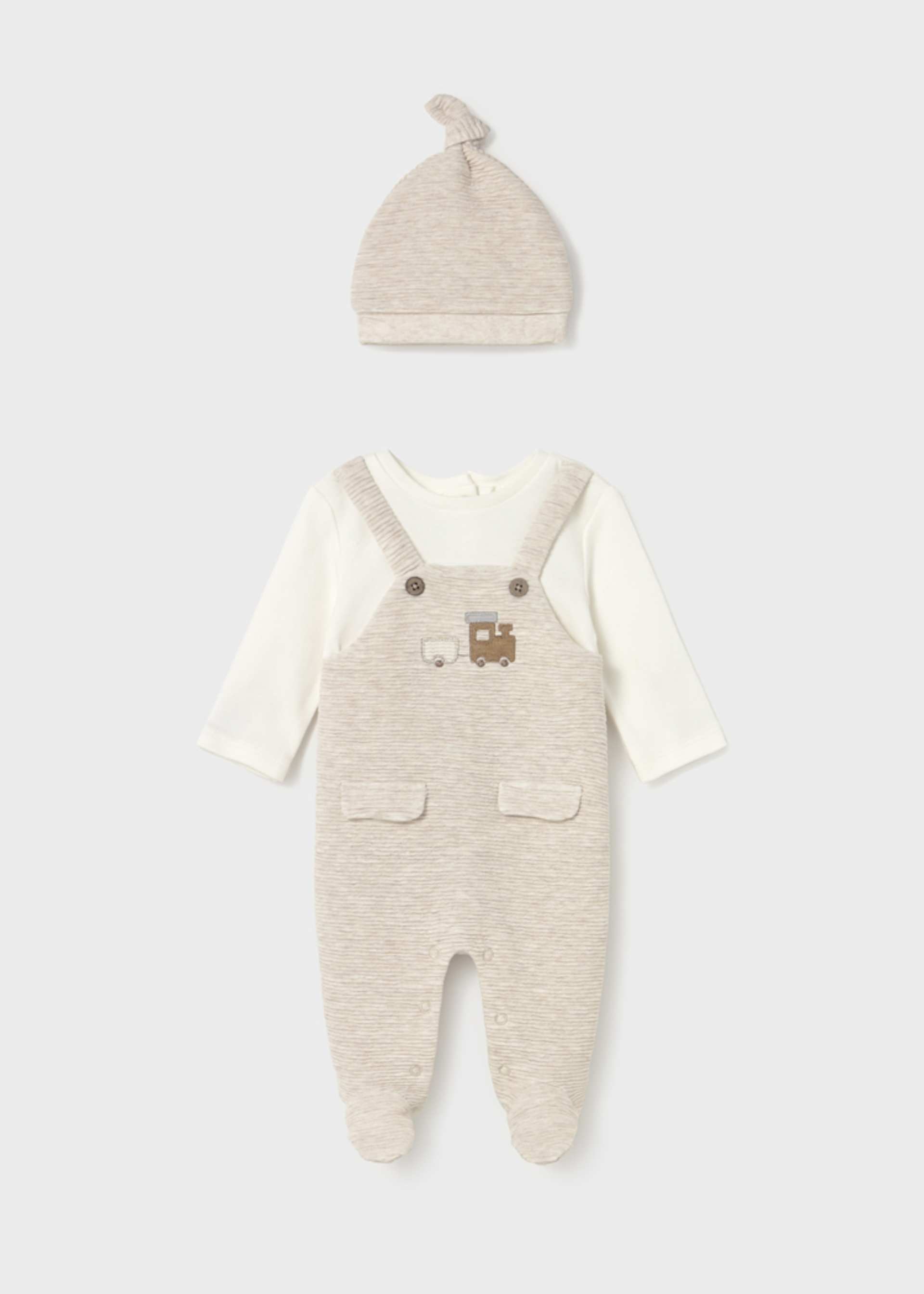 Babygrow com gorro  recém nascido