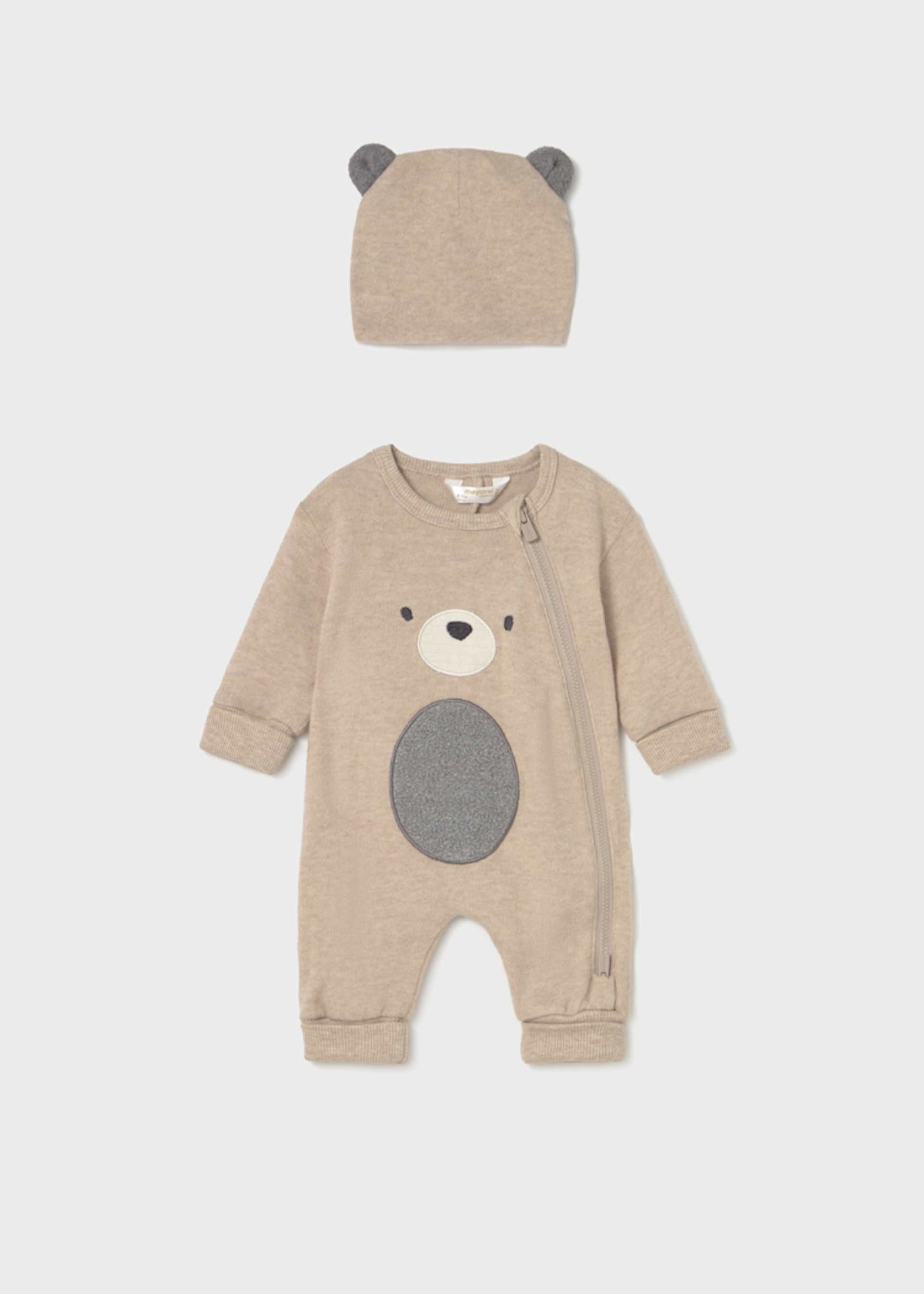 Babygrow com gorro recém nascido
