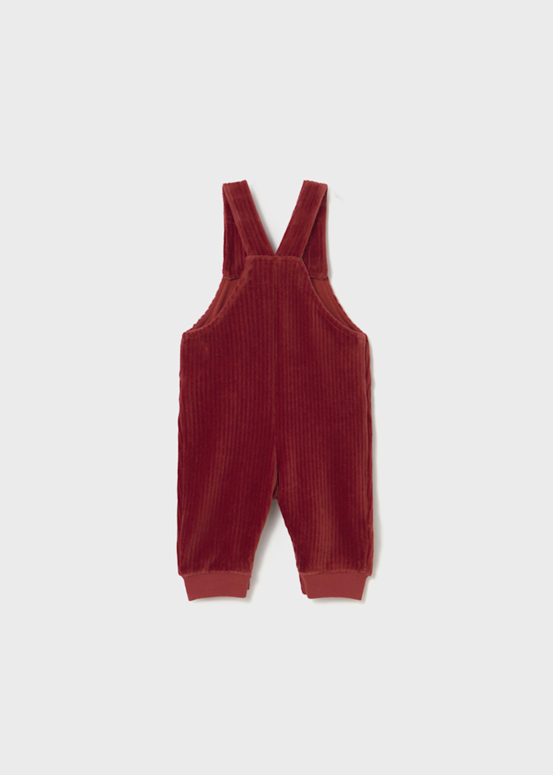 Newborn corduroy knitted dungarees
