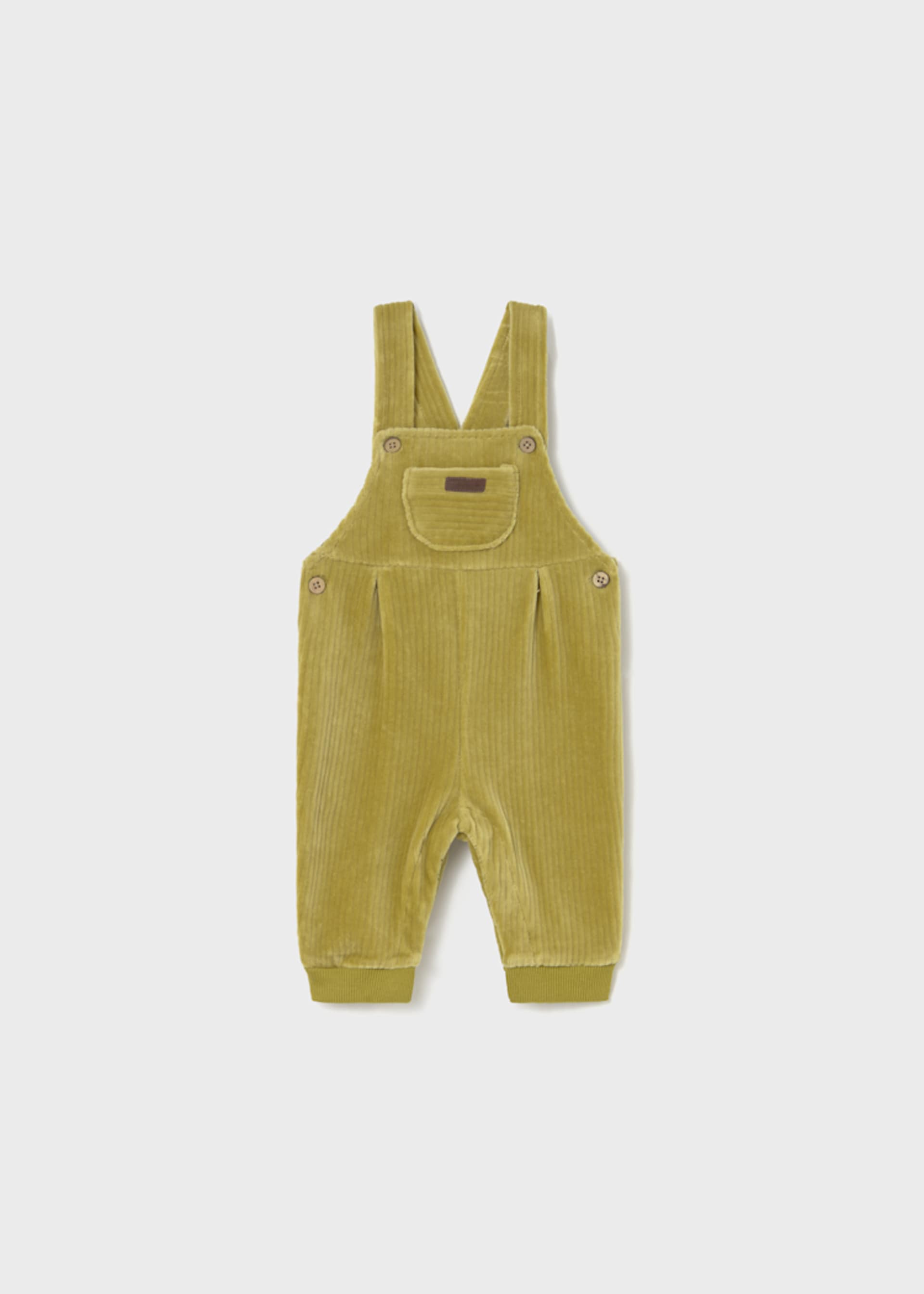 Newborn corduroy knitted dungarees