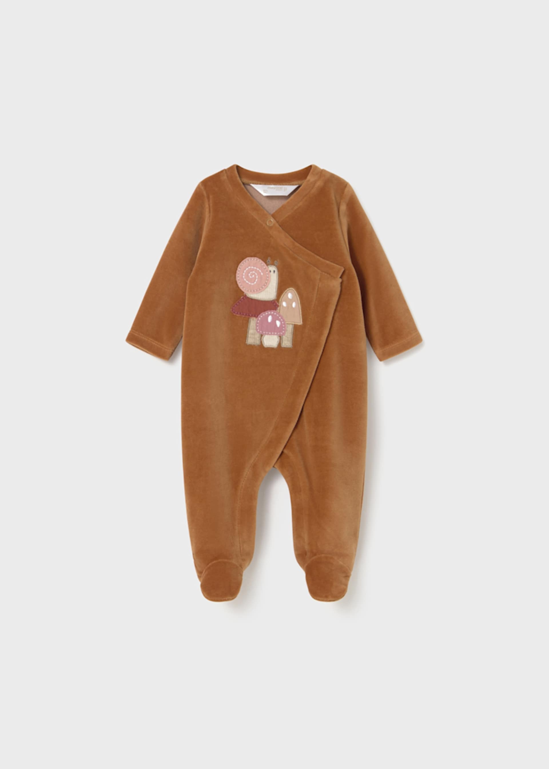 Newborn Girl 2-Piece Velour One Piece Set