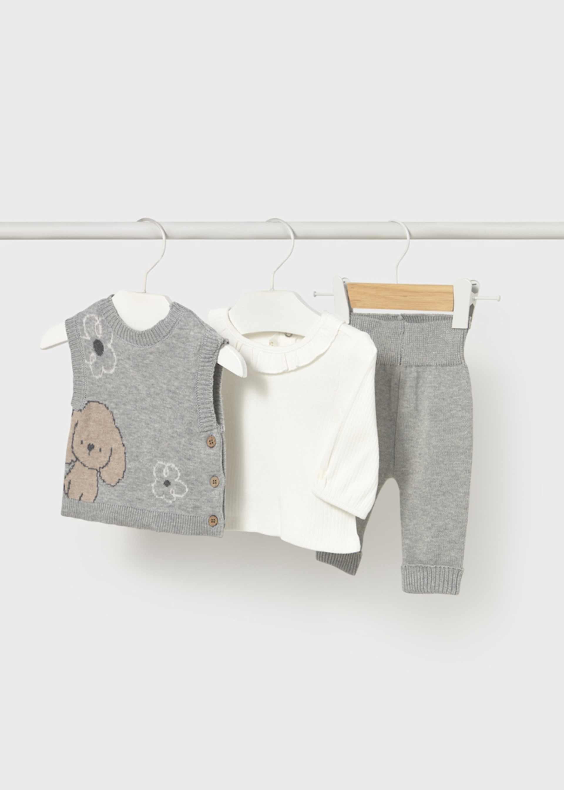 Ensemble gilet 3 pièces nouveau-né