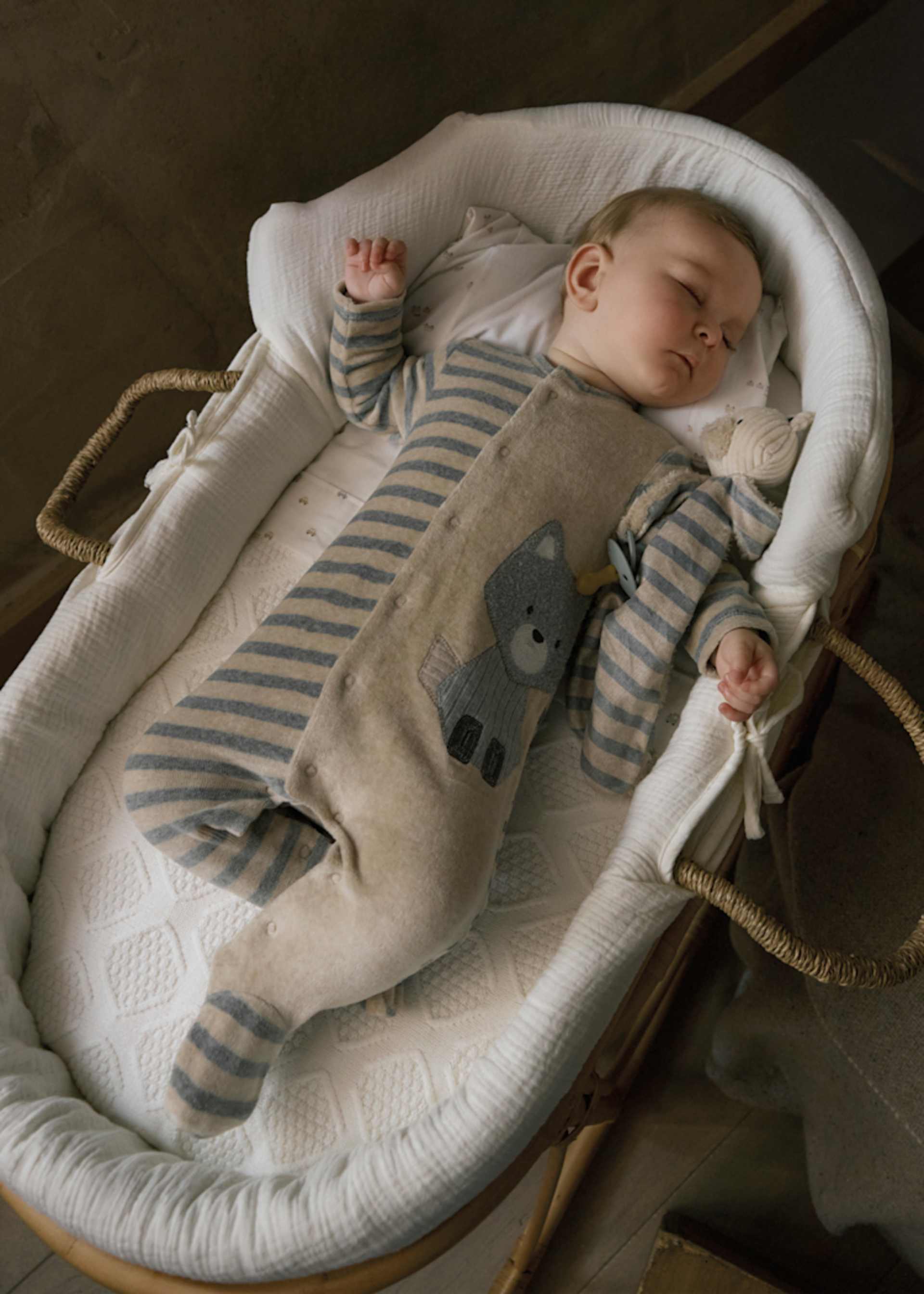 Pack 2 babygrows aveludados recém nascido